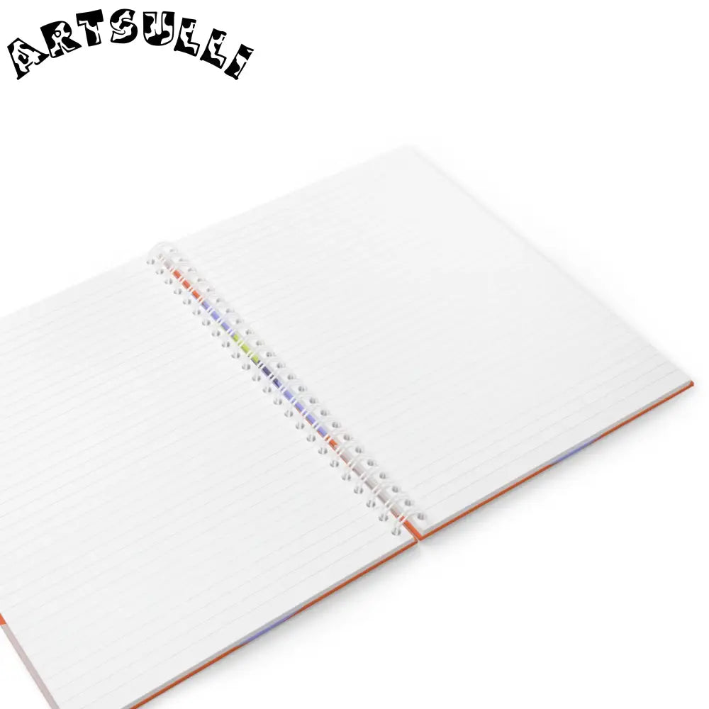 JAKKOUTTHEBXX Waves Red and Blue Spiral Notebook JAKKOUTTHEBXX