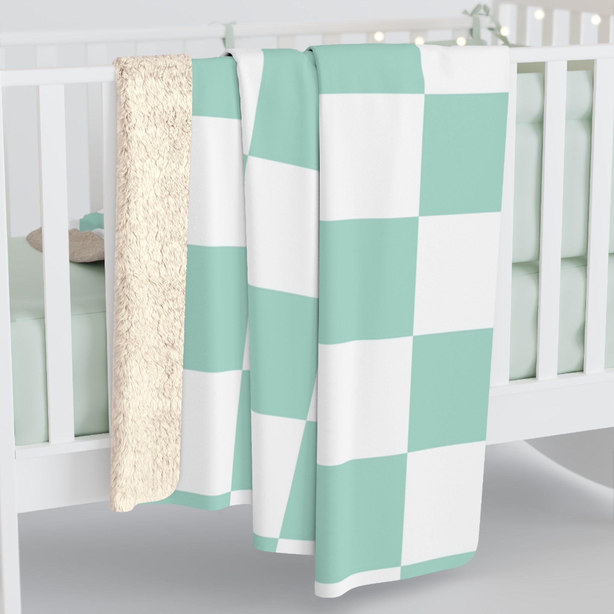 Chessboard Sherpa Fleece Blanket, Artsulli - Art is Long, Life is Short, Home Decor, , , , , , , 