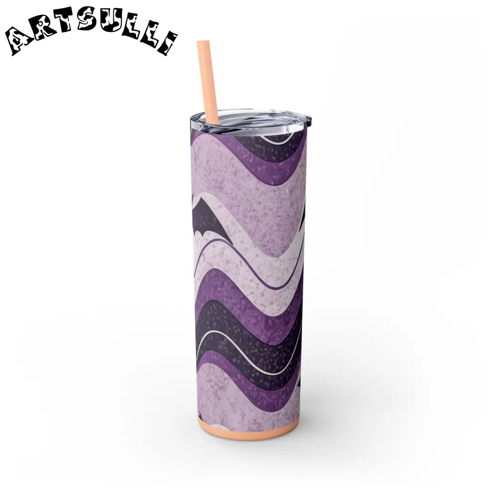 JAKKOUTTHEBXX Bat Wave Skinny Tumbler with Straw 20oz JAKKOUTTHEBXX