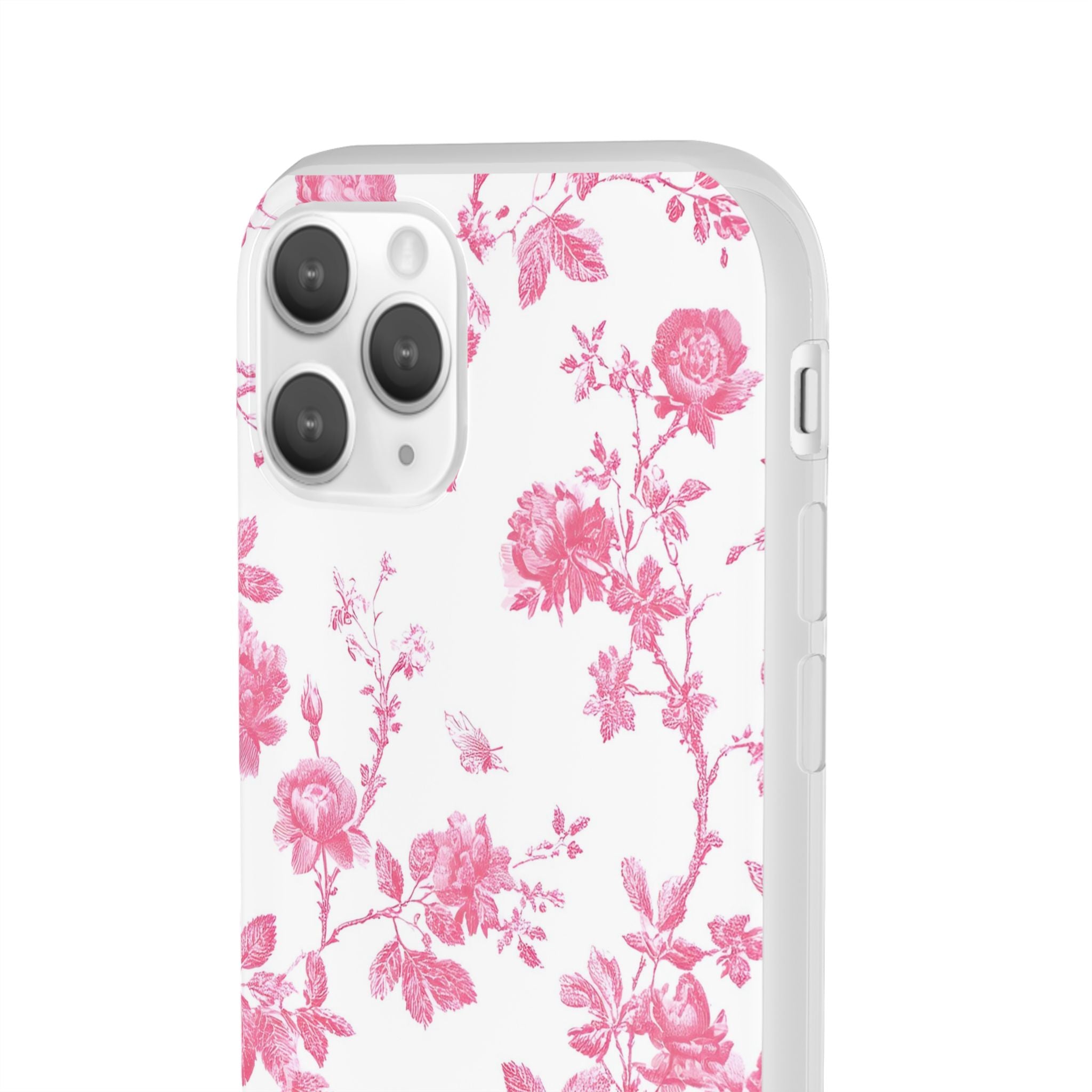 Pink and White Floral iPhone Case