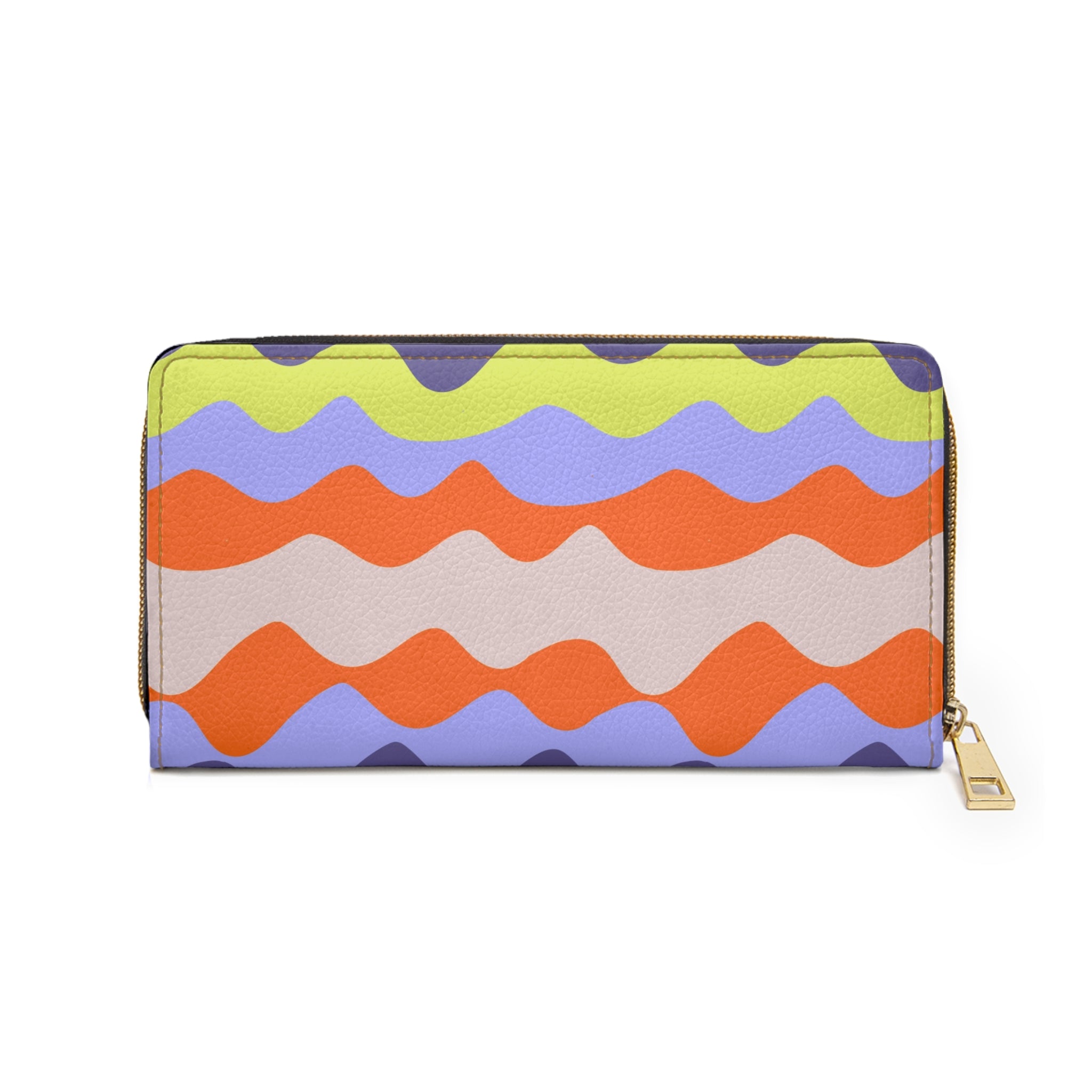 Waves II Red and Blue Zipper Wallet, Artsulli - Art is Long, Life is Short, Accessories, , , , , , , 