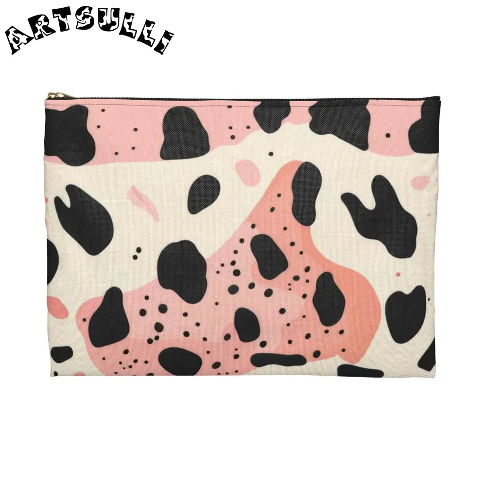JAKKOUTTHEBXX Pink Cow Print Pencil Cases 2025