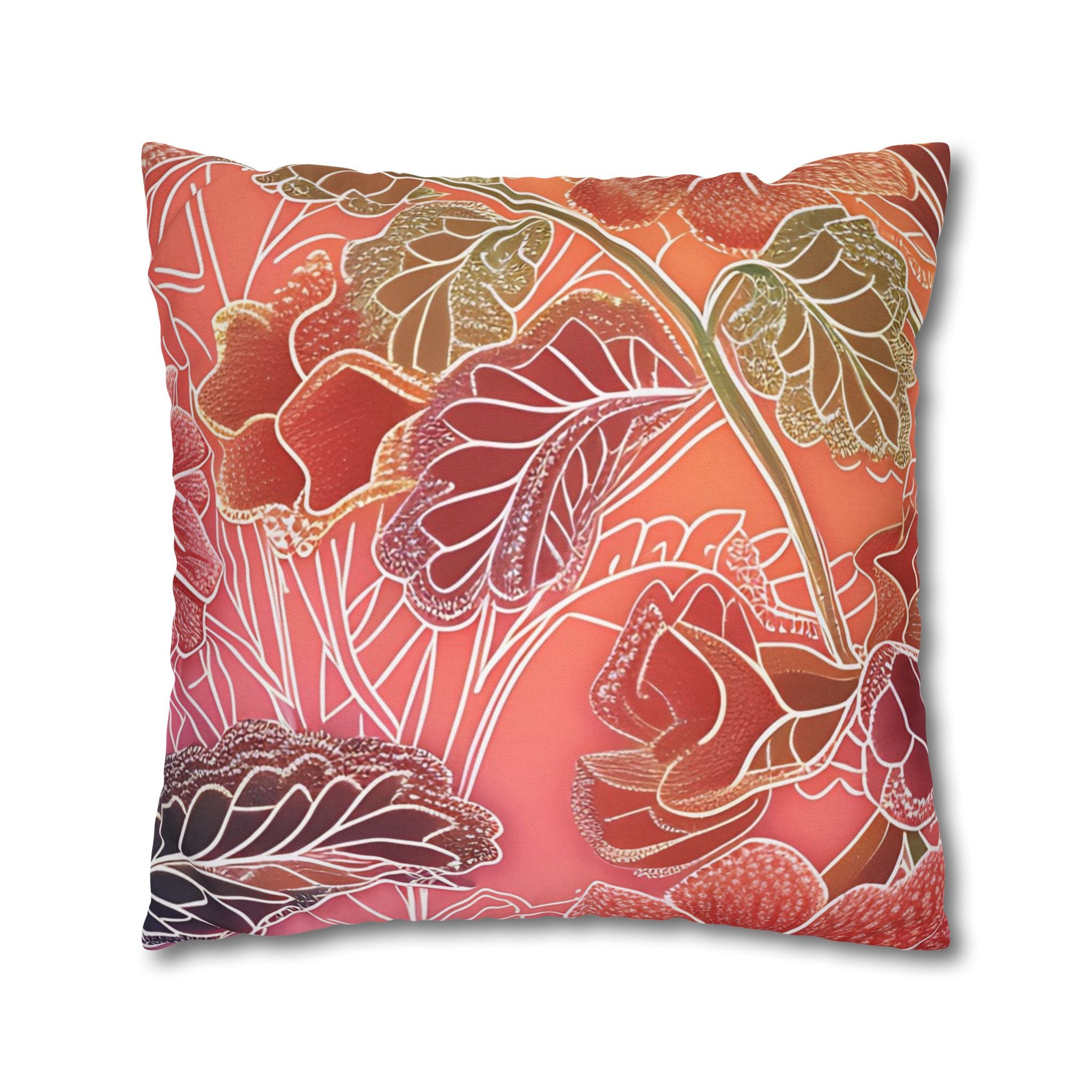 Spun Polyester Square Pillowcase