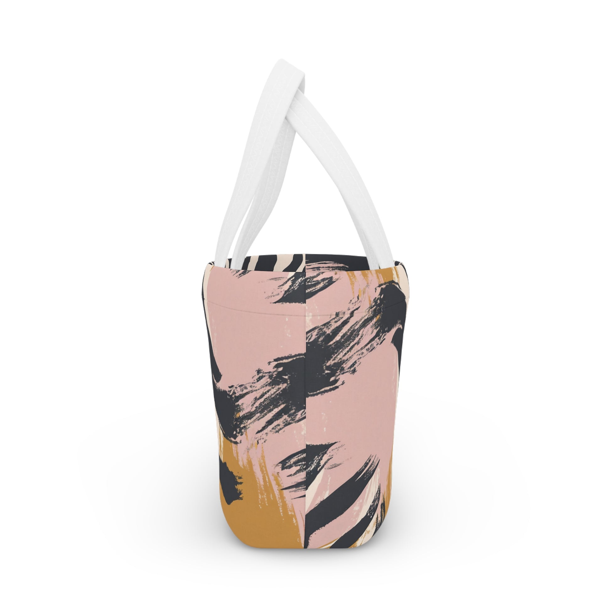 Beige Zebra Jungle Flats Lunch Bag, Artsulli - Art is Long, Life is Short, Bags, , , , , , , 
