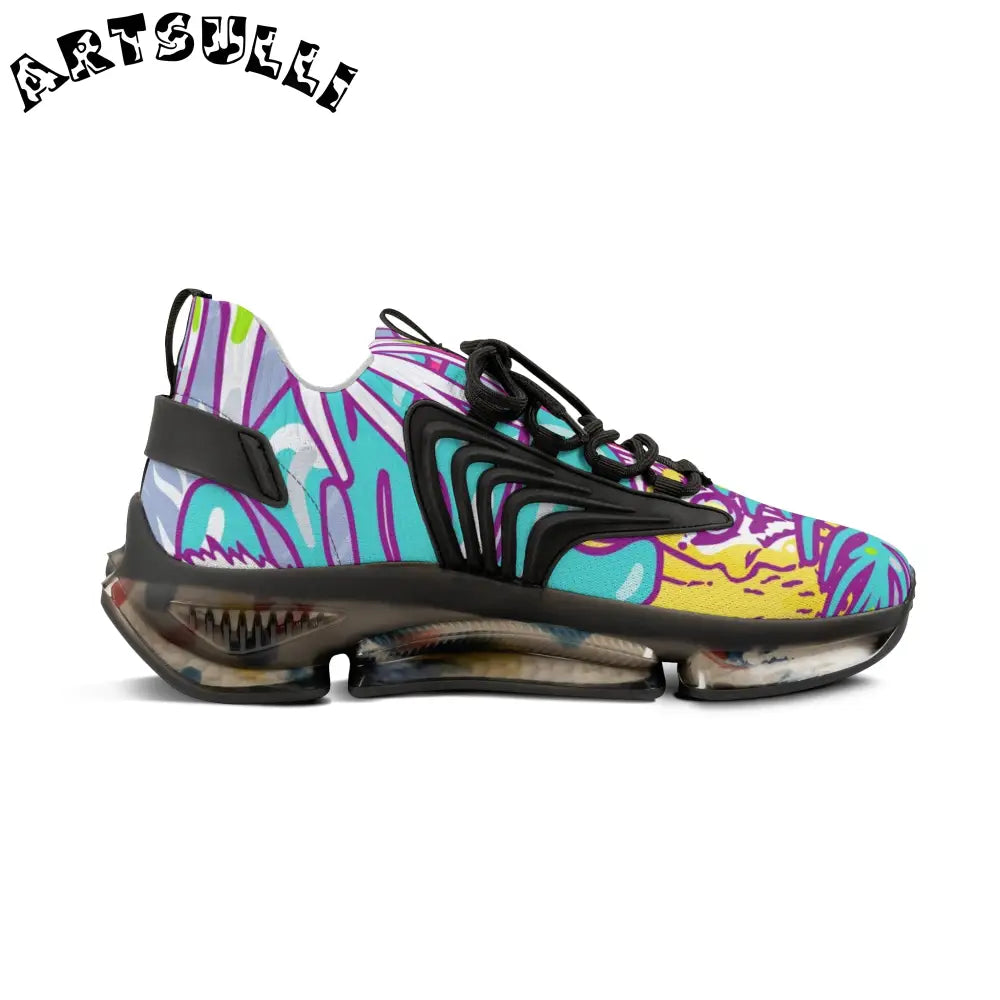 JAKKOUTTHEBXX Tropical Jungle Tigers Torquise and Purple Men’s Mesh