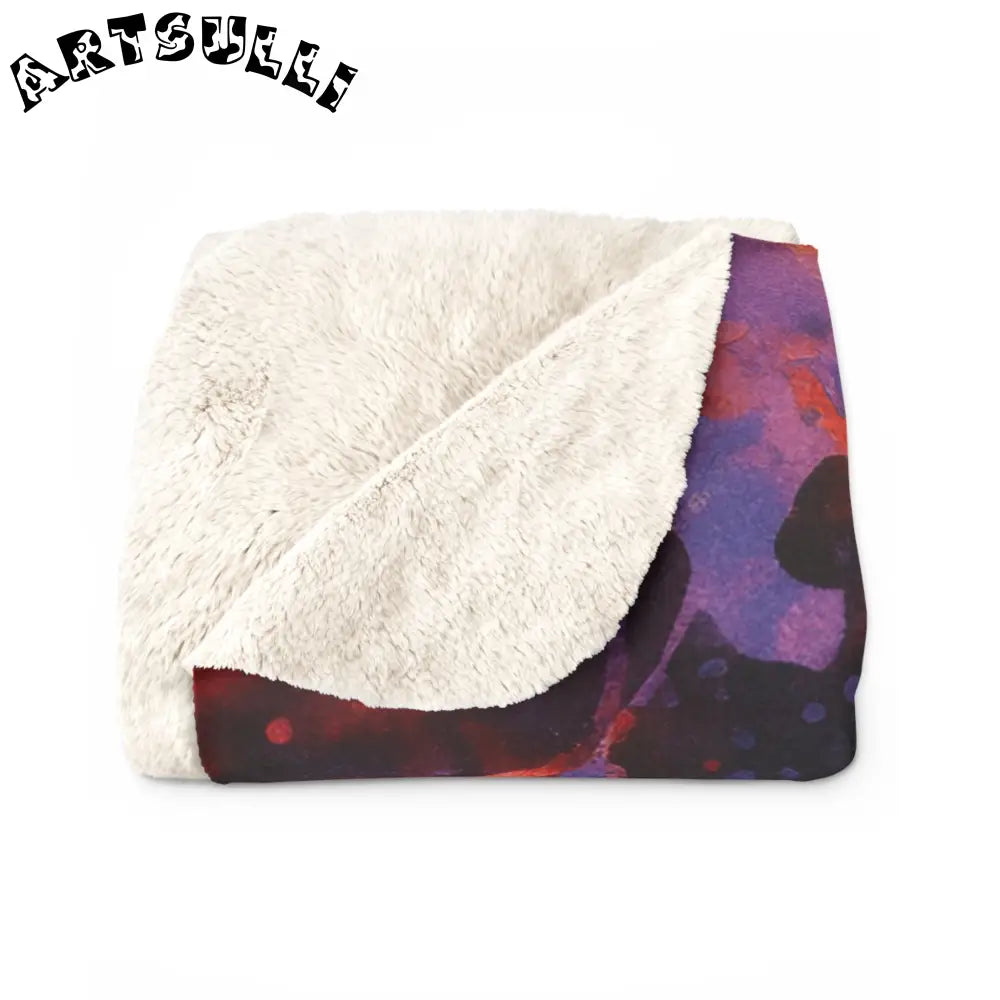 JAKKOUTTHEBXX Colorful Spider Web Sherpa Fleece Blanket 2025