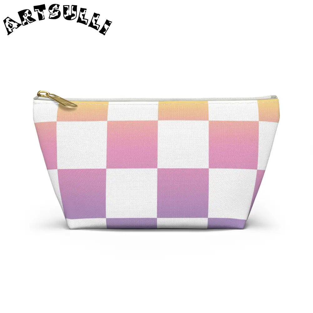 JAKKOUTTHEBXX Vaporwave Check Accessory Pouch w T-bottom