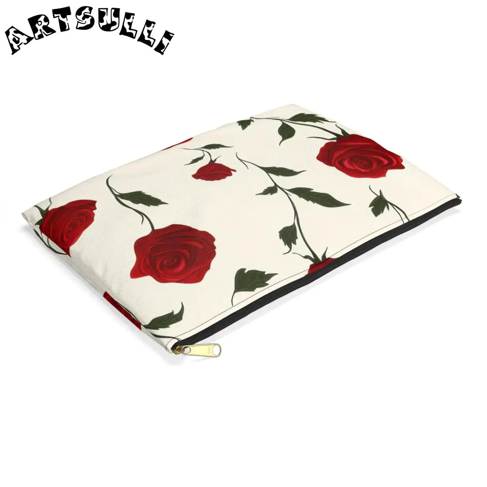 JAKKOUTTHEBXX Red Roses Accessory Pouch JAKKOUTTHEBXX Artsulli - Art