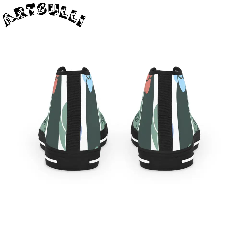 JAKKOUTTHEBXX Stripes x Roses Black and White Men’s High Top