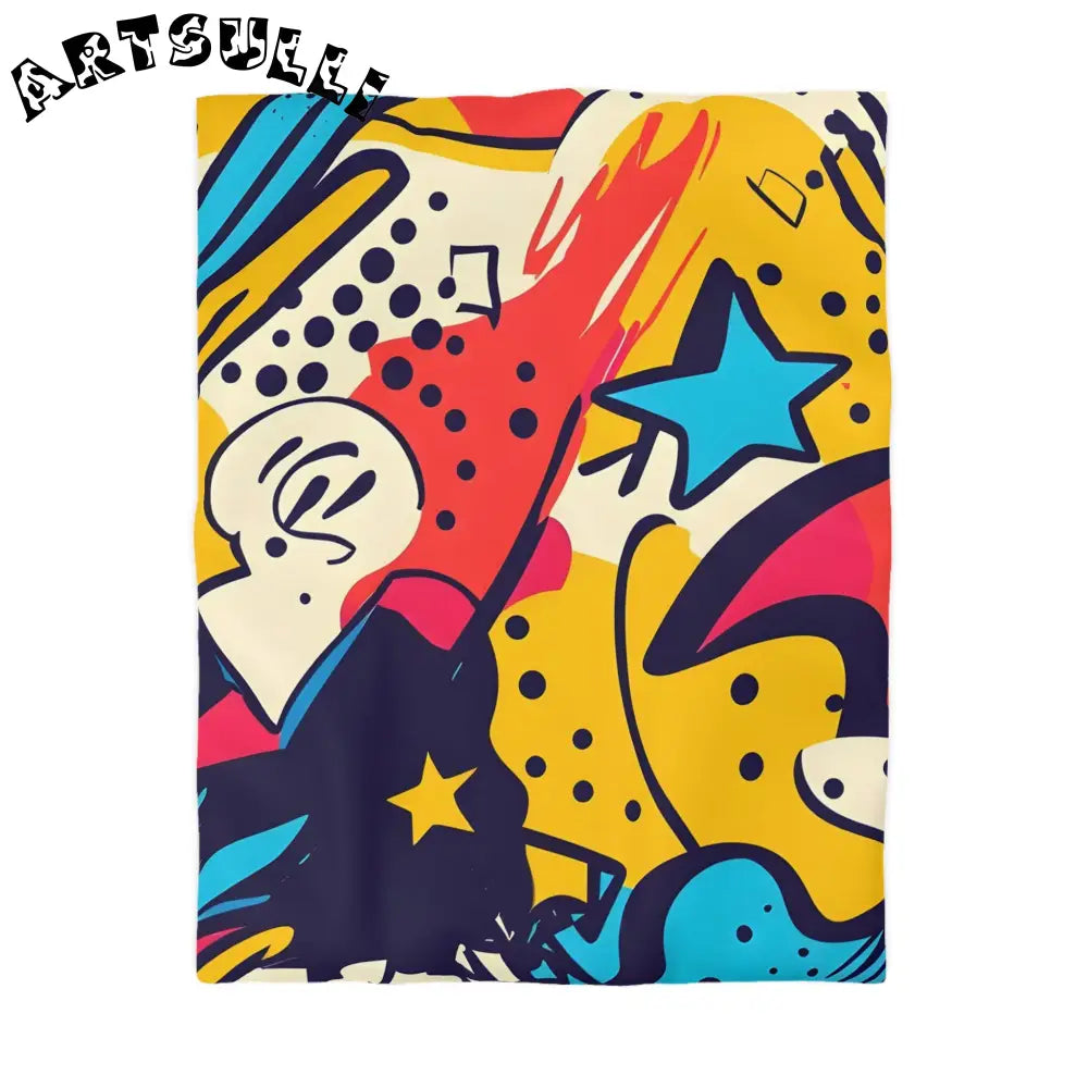 JAKKOUTTHEBXX Comic x Pop Art Microfiber Duvet Cover JAKKOUTTHEBXX