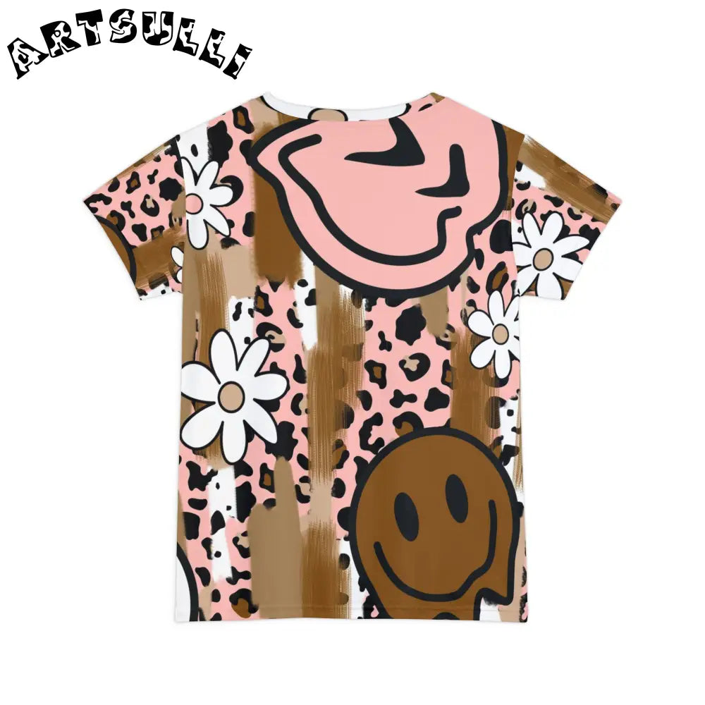 JAKKOUTTHEBXX Sutfin Ghosts Pop Art Women’s Short Sleeve Shirt (AOP)