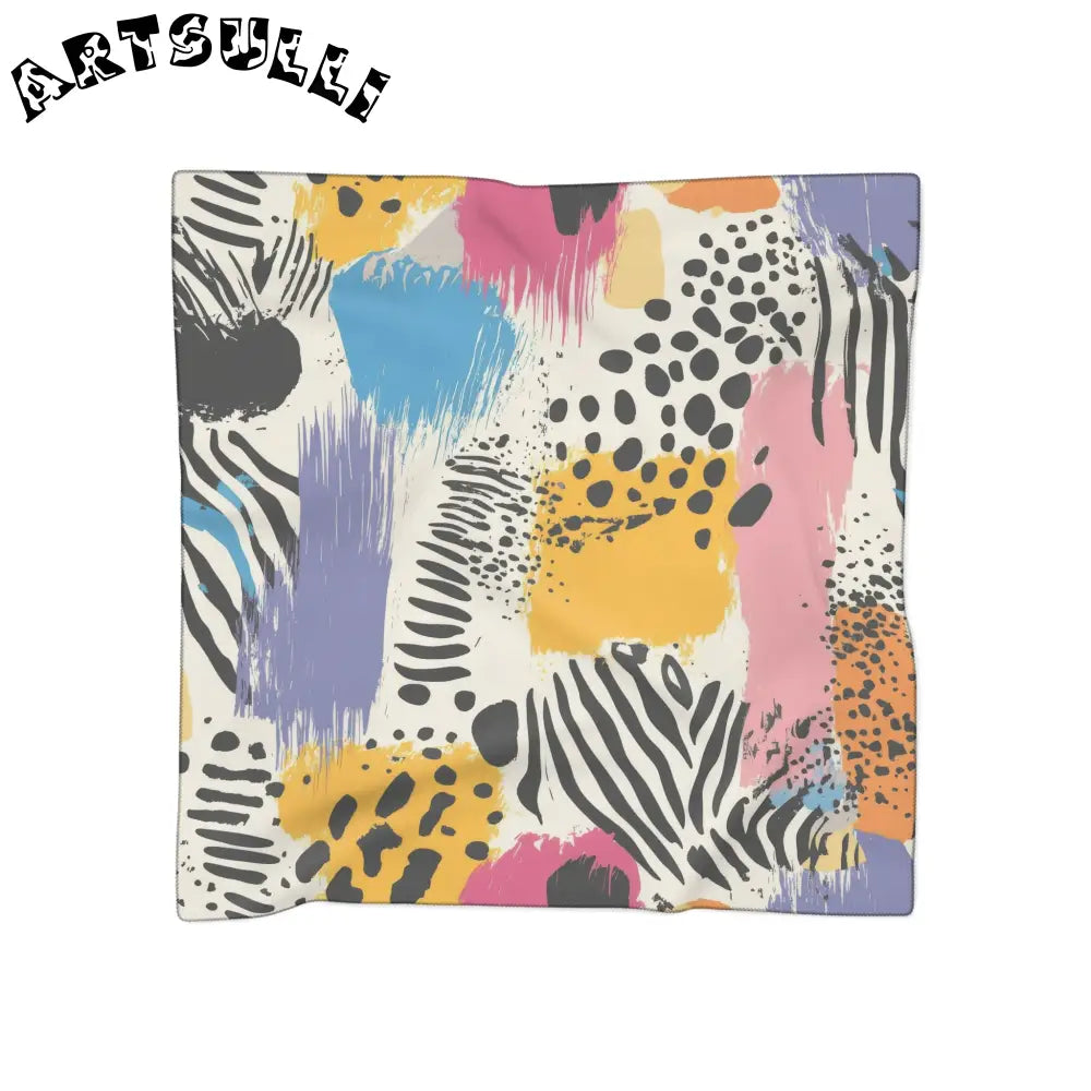 JAKKOUTTHEBXX Animal Print x Paint Brush Strokes Multi-Color II Poly