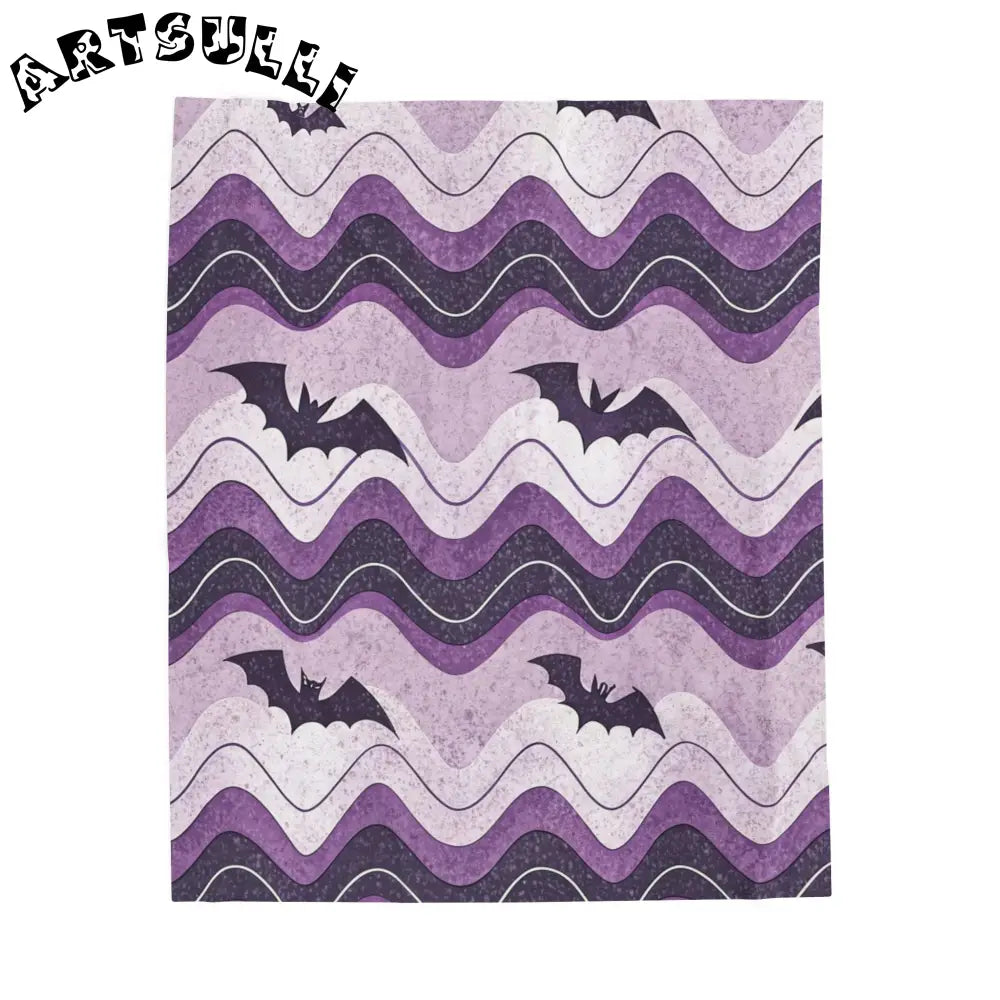 JAKKOUTTHEBXX Bat Wave Velveteen Plush Blanket JAKKOUTTHEBXX