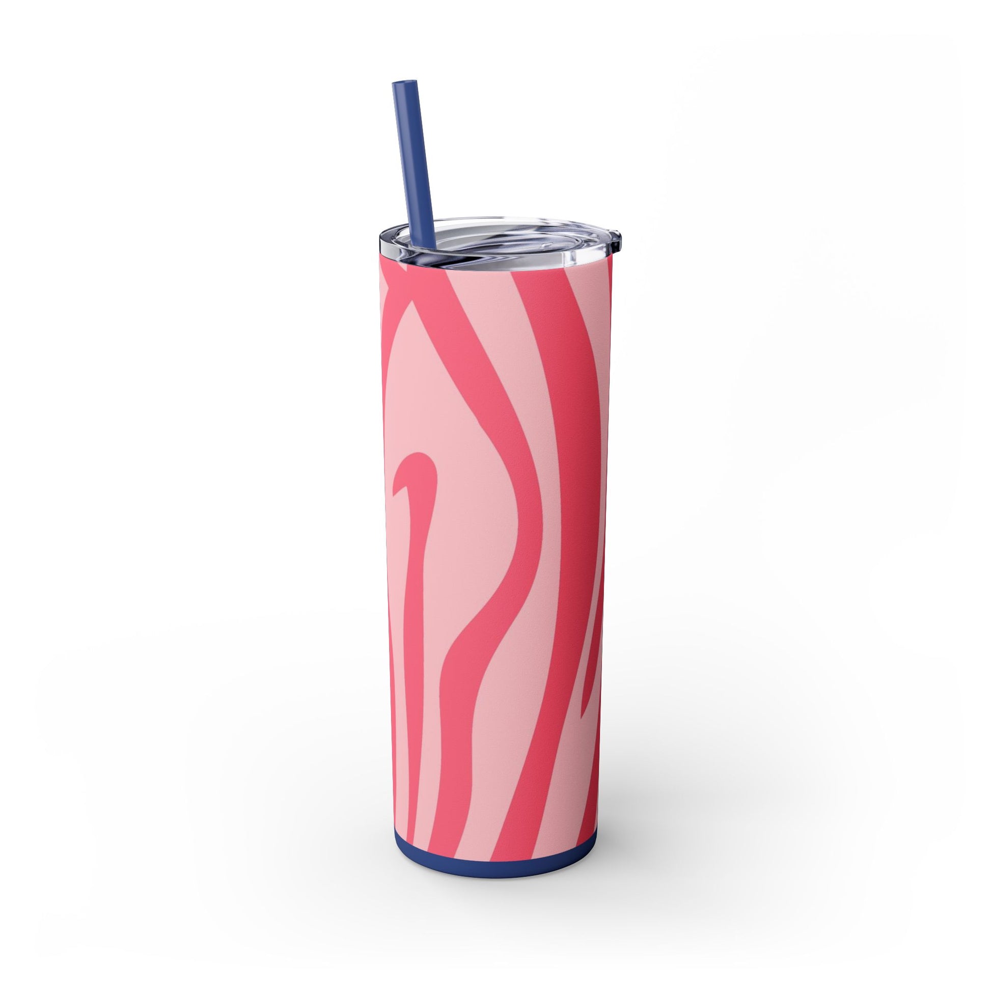 Nagels Pink Zebra Skinny Tumbler with Straw, 20oz, Artsulli - Art is Long, Life is Short, Mug, , , , , , , 