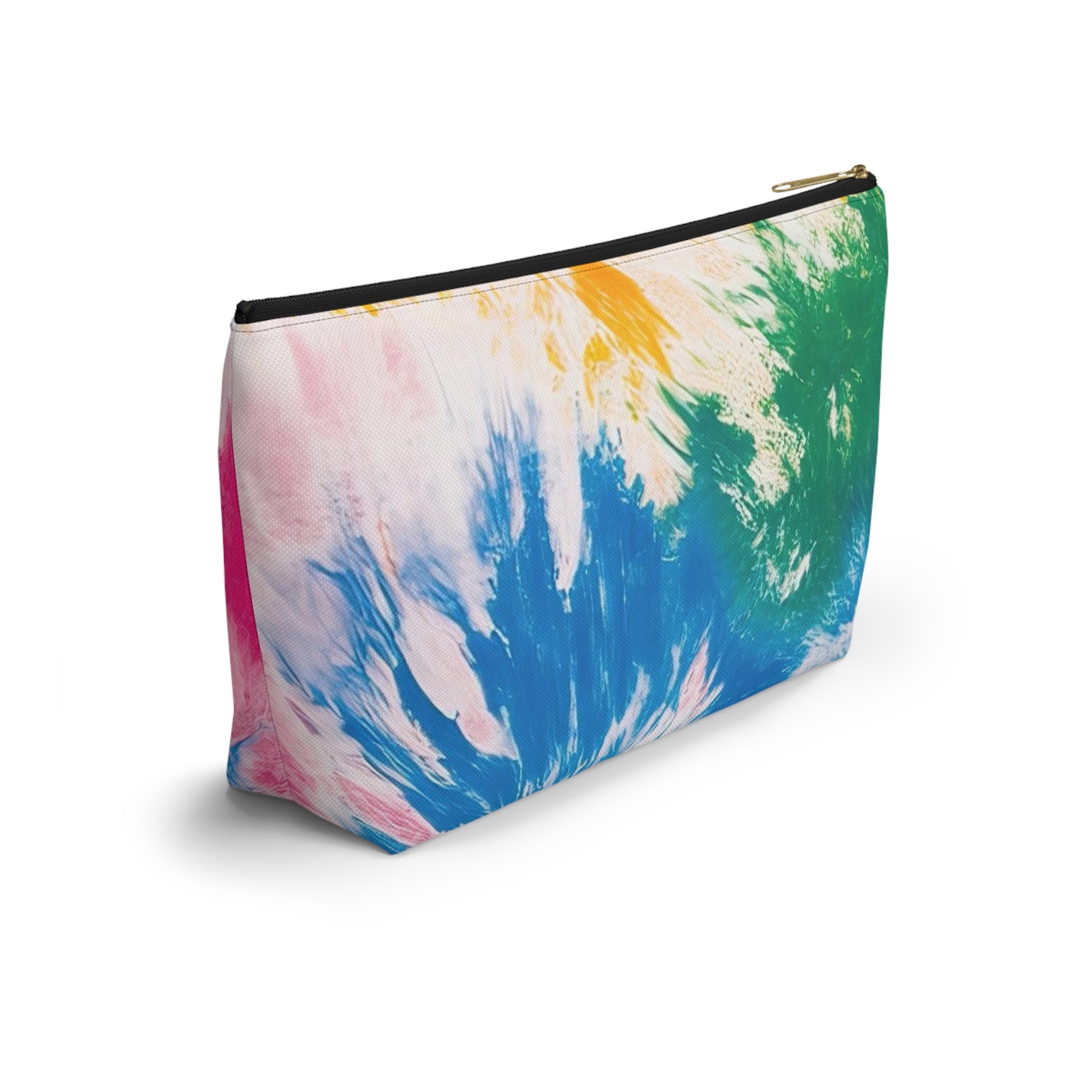 Tie Dye Splash Accessory Pouch w T-bottom, Artsulli - Art is Long, Life is Short, Bags, , , , , , , 