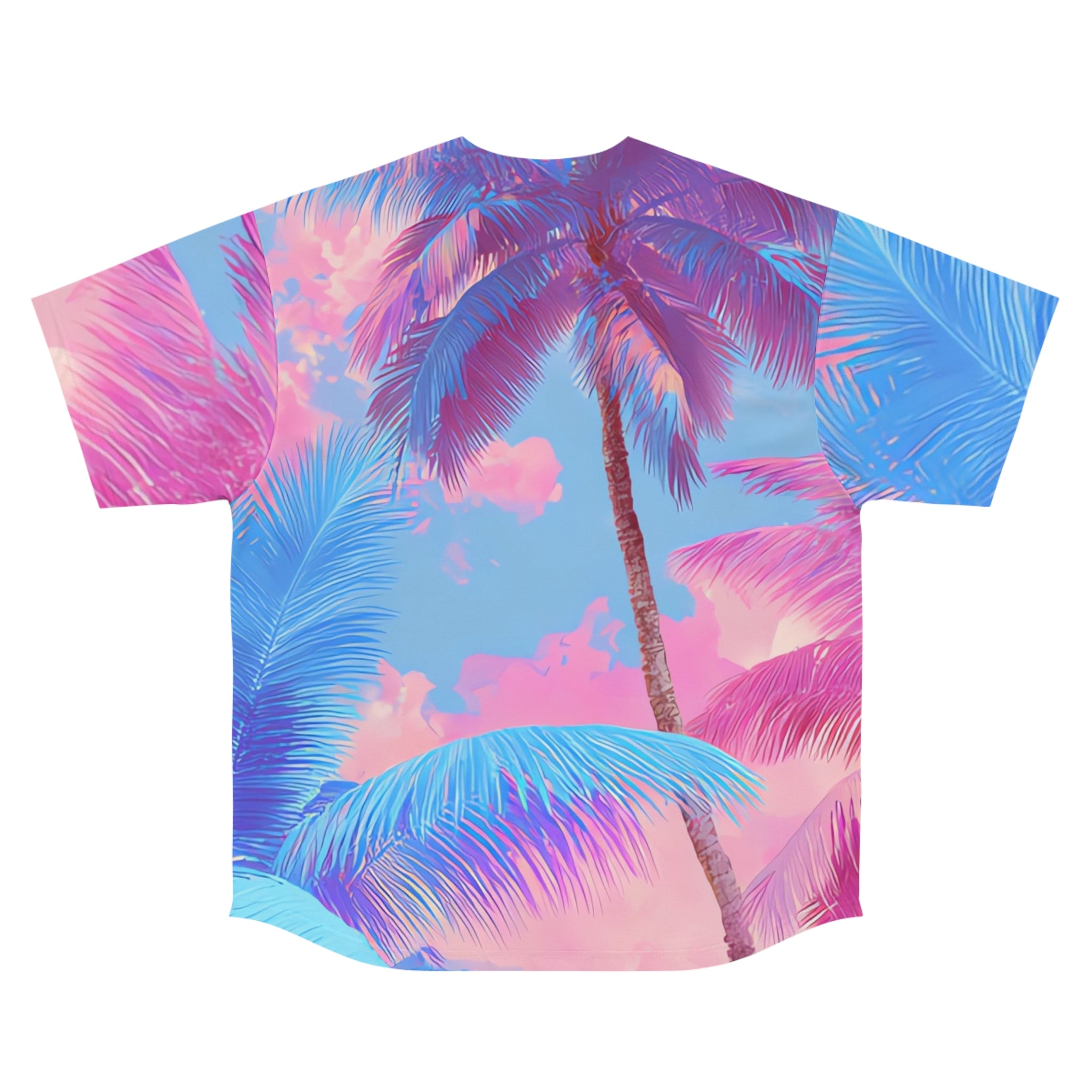 Ethereal Pastel Palms Men's Baseball Jersey (AOP), Artsulli - Art is Long, Life is Short, All Over Prints, , , , , , , 