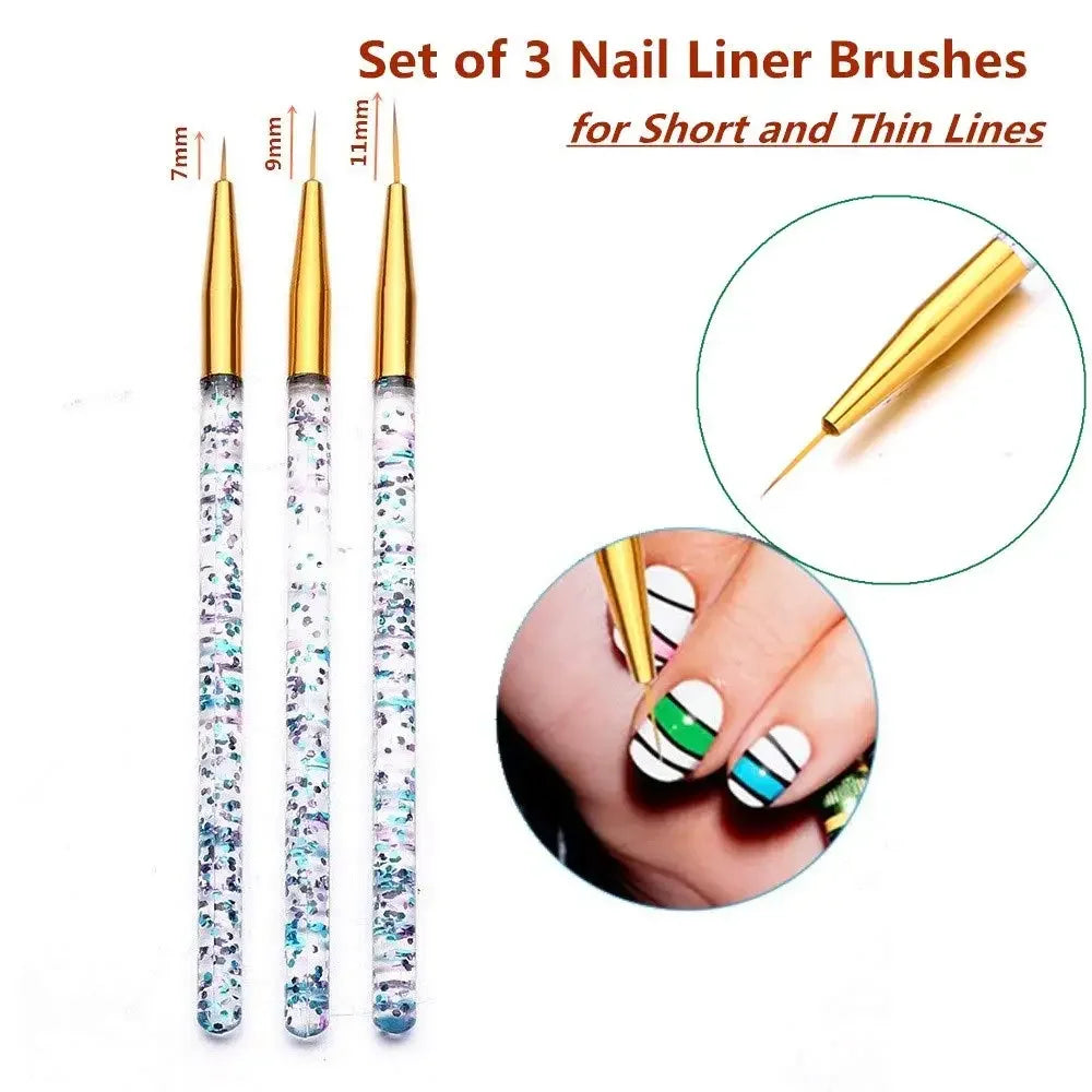 Buy The Best By Artsulli - Art is Long Life Short - LINMANDA 31/6Pcs Nail Brushes Tool Set Dotting Tools for Lines Drawing Pen Gel Polish