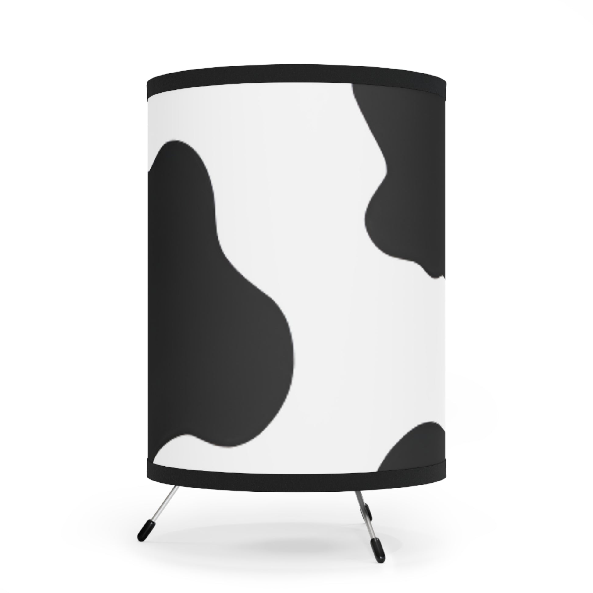 Cow Print Focus Tripod Lamp with High-Res Printed Shade, US\CA plug, Artsulli - Art is Long, Life is Short, Home Decor, , , , , , , 