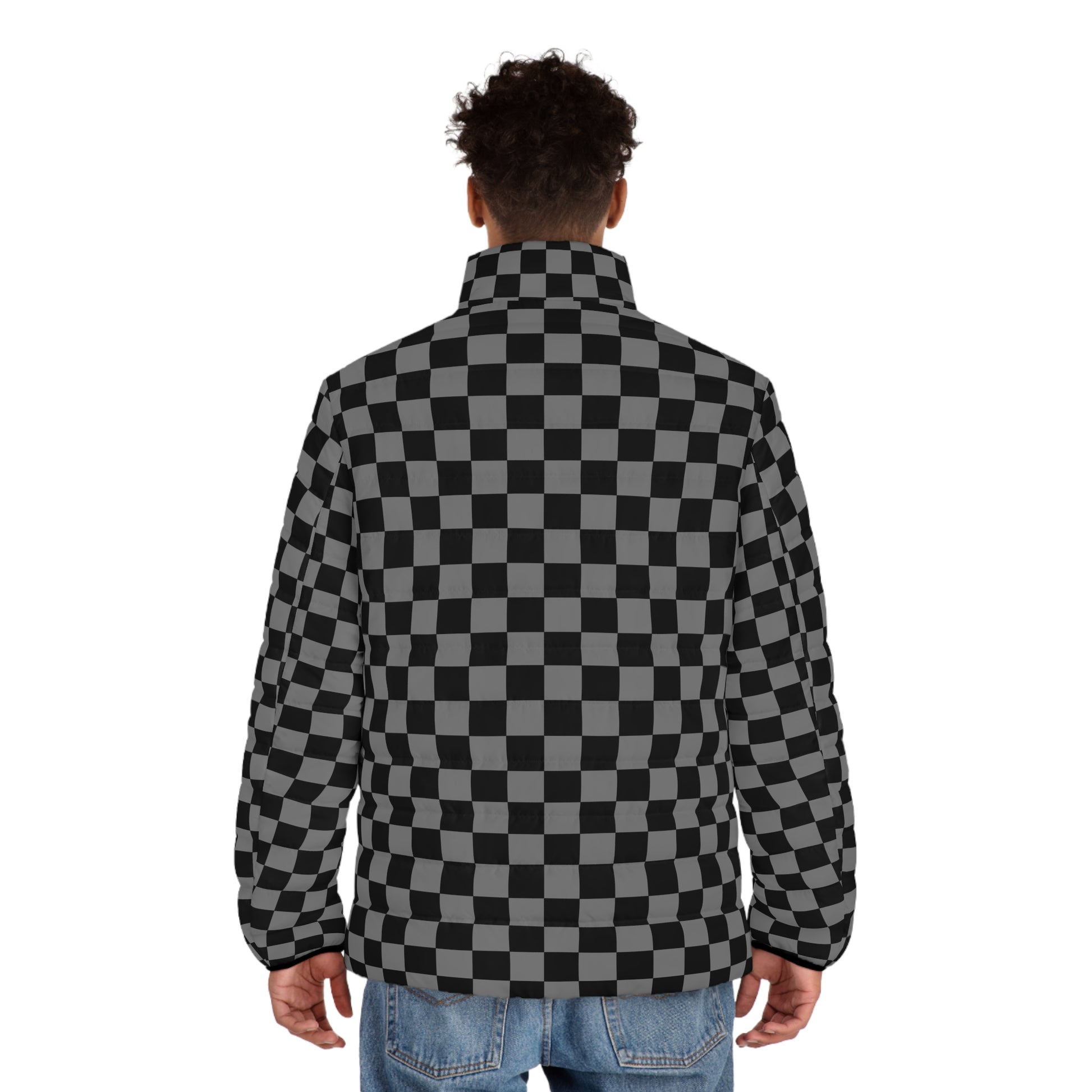 8K Void Surfer Men's Puffer Jacket (AOP), Artsulli - Art is Long, Life is Short, All Over Prints, , , , , , , 