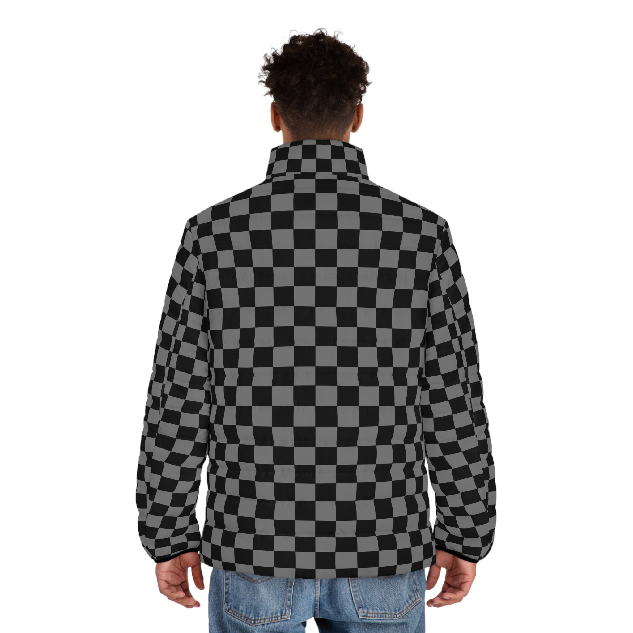 8K Void Surfer Men's Puffer Jacket (AOP), Artsulli - Art is Long, Life is Short, All Over Prints, , , , , , , 