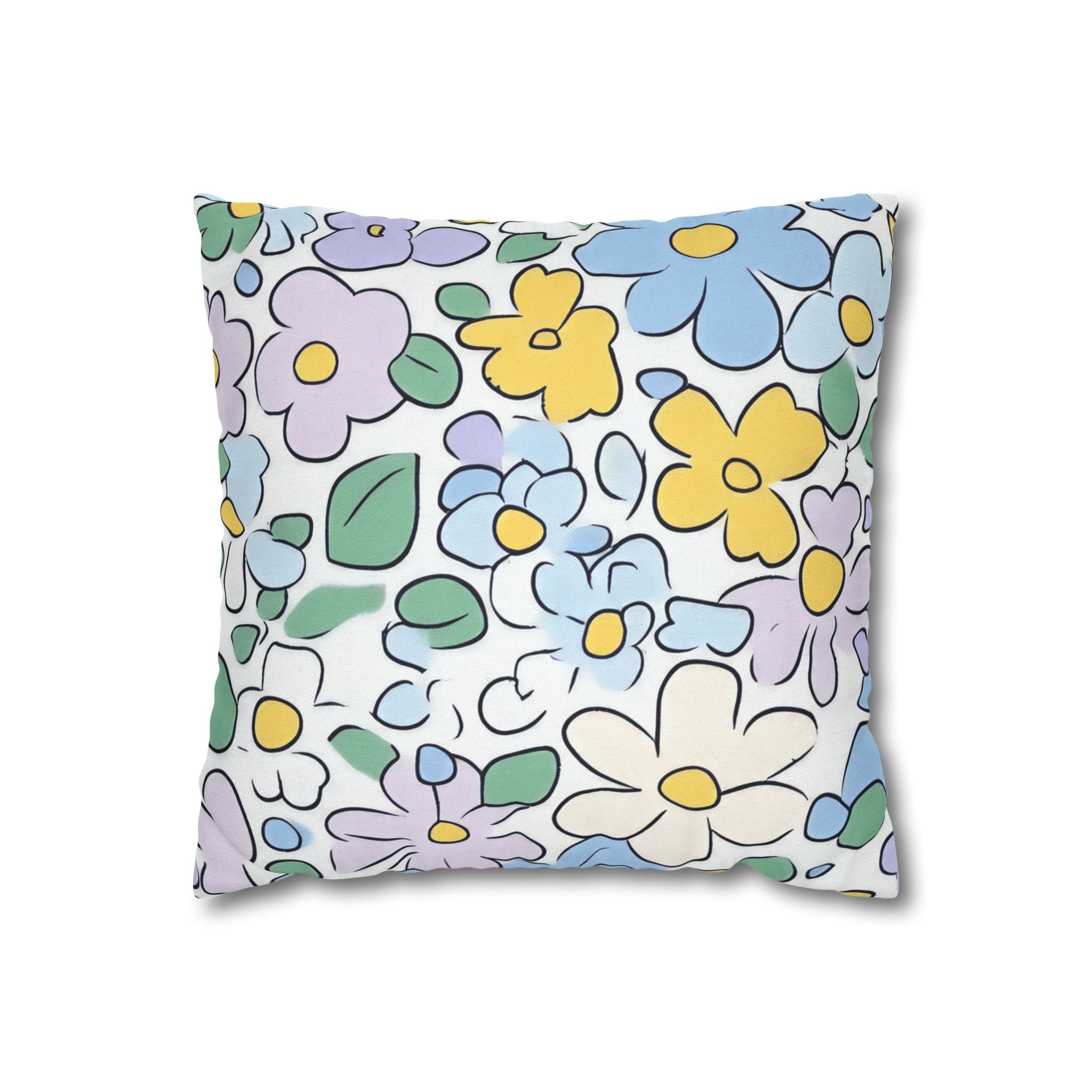 Spun Polyester Square Pillowcase