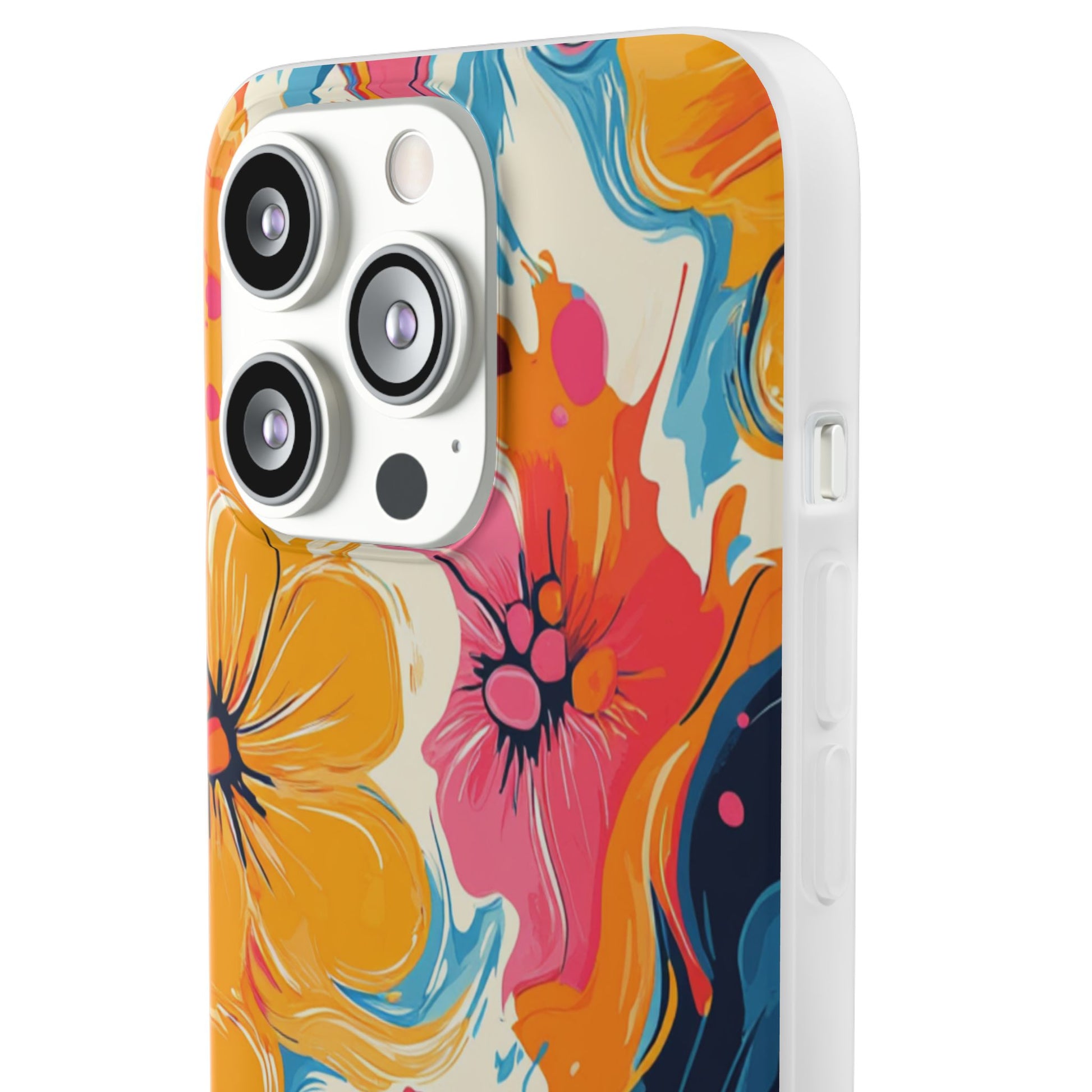 Vibrant Abstract Floral Flexi Case, Artsulli - Art is Long, Life is Short, Phone Case, , , , , , , 