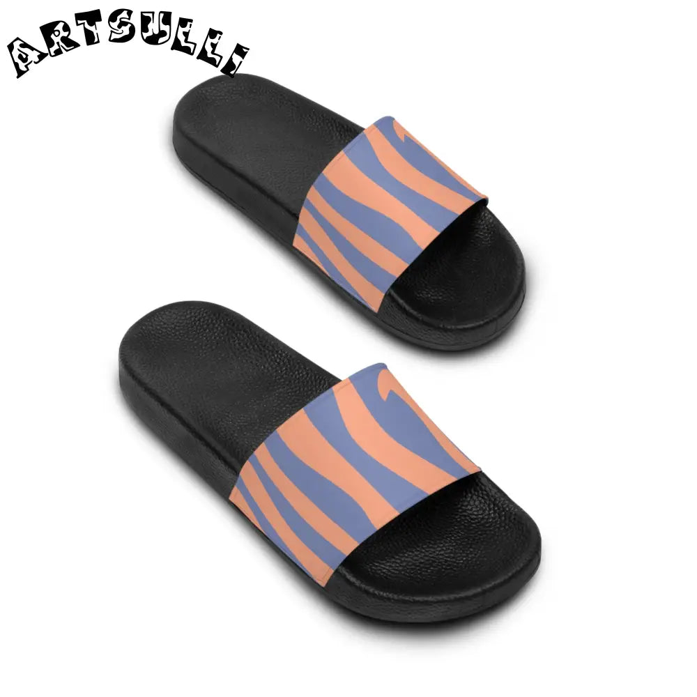 JAKKOUTTHEBXX Custom Touch Melting Zebra Stripes Slides 2025