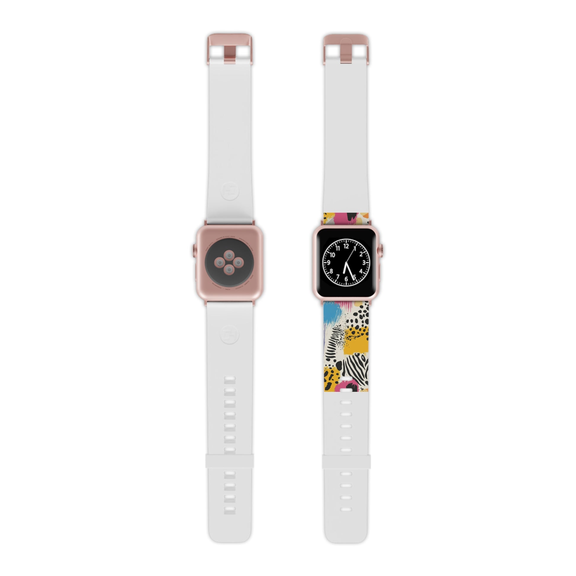 Rae Zebra Rhapsody Watch Band for Apple Watch, Artsulli - Art is Long, Life is Short, Accessories, Size, 8'' × 0.75'' / 42 - 44 mm, Color, Rose Gold, , , 10148533808124