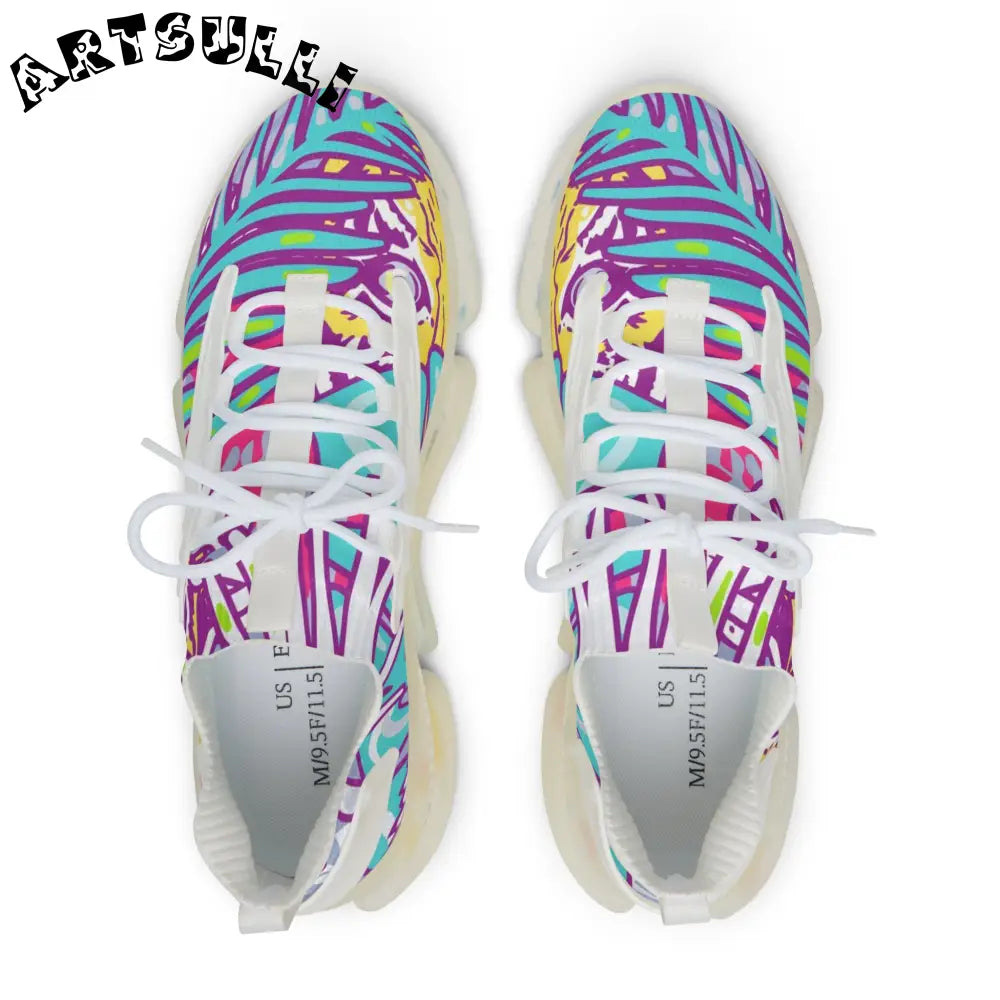 JAKKOUTTHEBXX Tropical Jungle Tigers Torquise and Purple Men’s Mesh