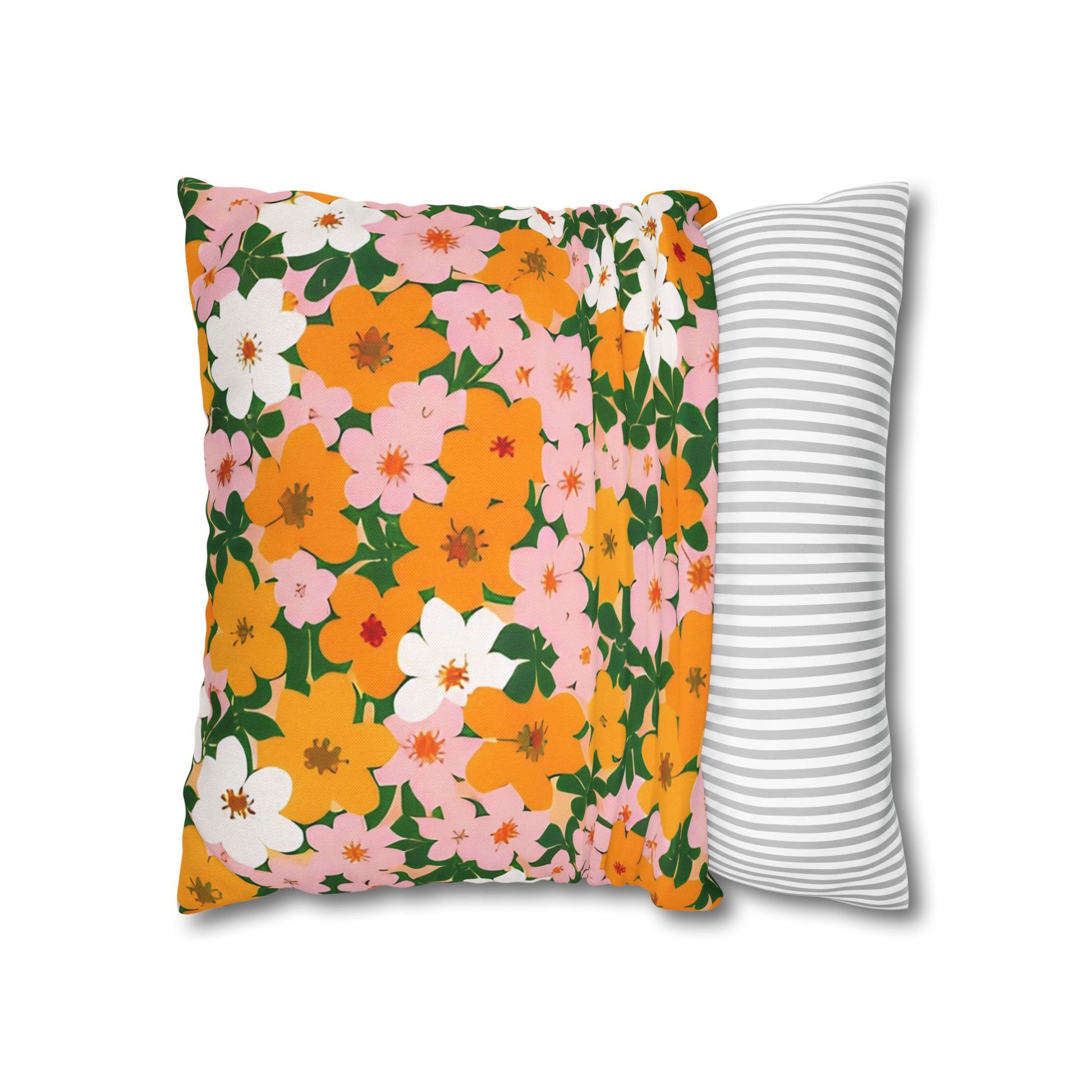 Spun Polyester Square Pillowcase, Artsulli - Art is Long, Life is Short, Home Decor, , , , , , , 