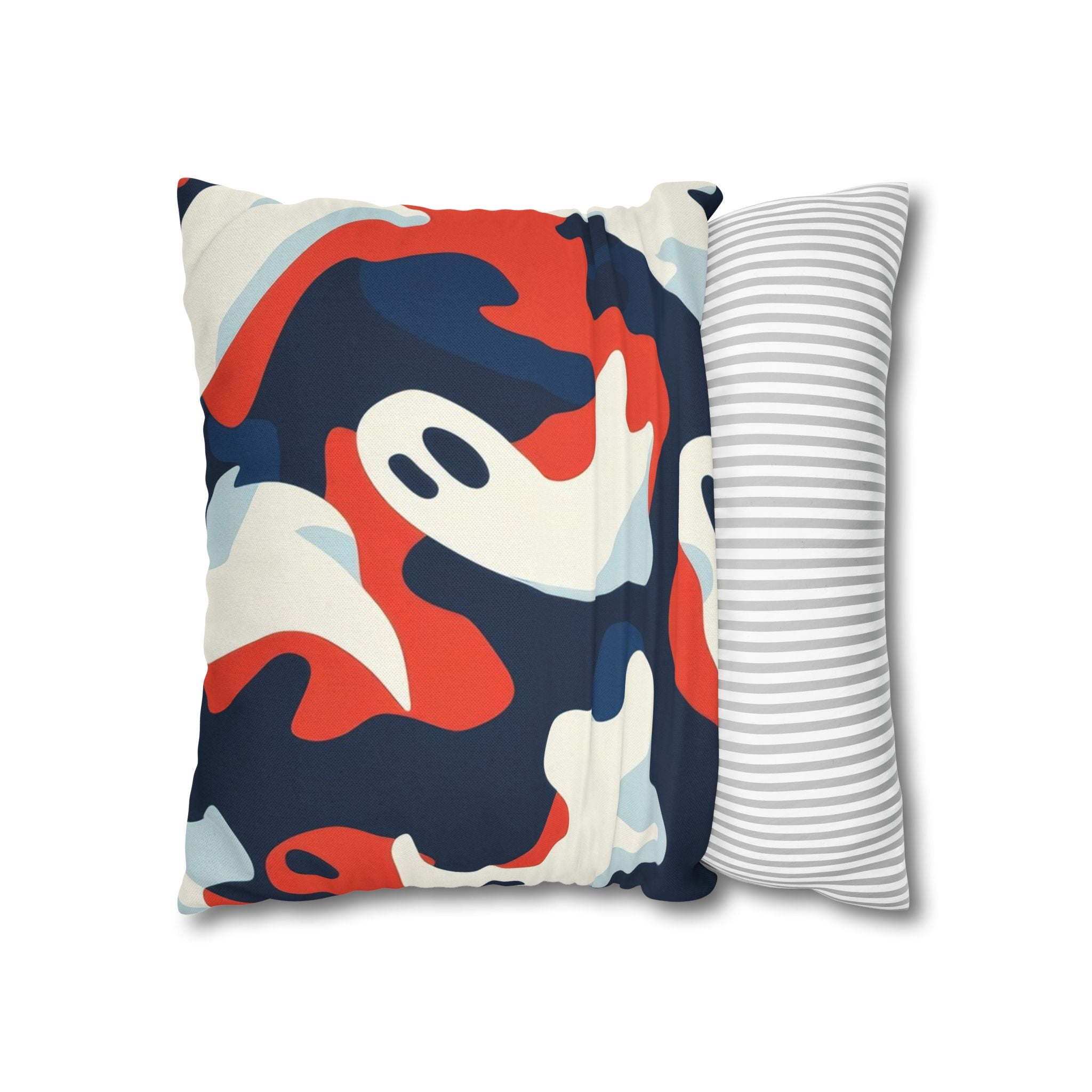 Camo Ghosts Spun Polyester Square Pillowcase, Artsulli - Art is Long, Life is Short, Home Decor, , , , , , , 