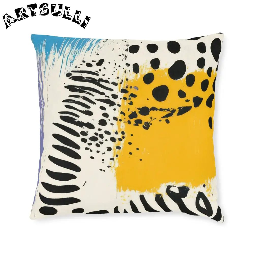 JAKKOUTTHEBXX Rae Zebra Rhapsody Square Pillow JAKKOUTTHEBXX