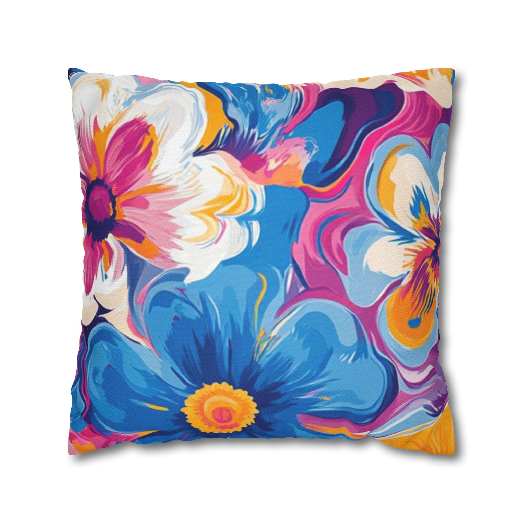 Spun Polyester Square Pillowcase