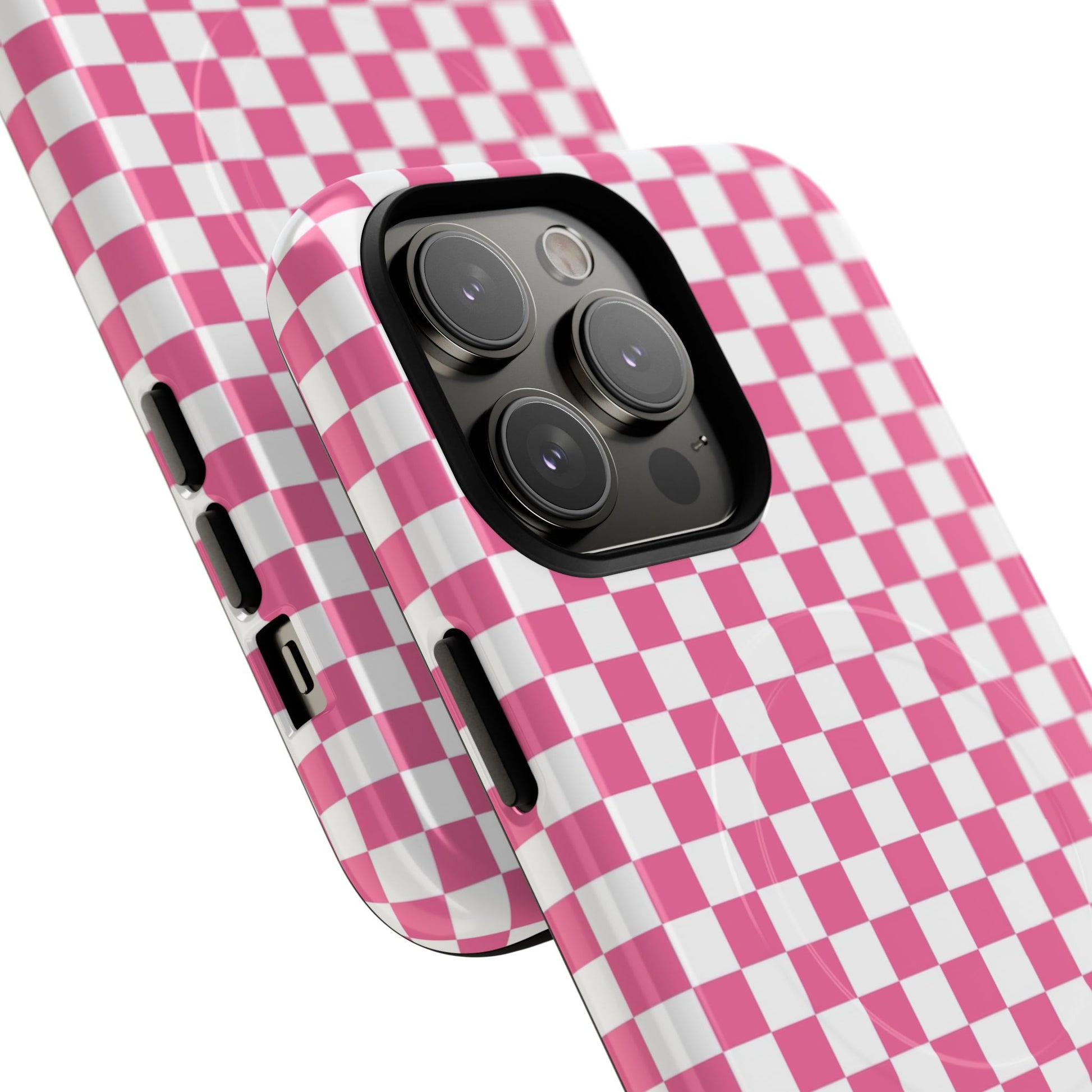 Yuyushiki Pink Check Tough Magnetic Cases, Artsulli - Art is Long, Life is Short, Phone Case, , , , , , , 