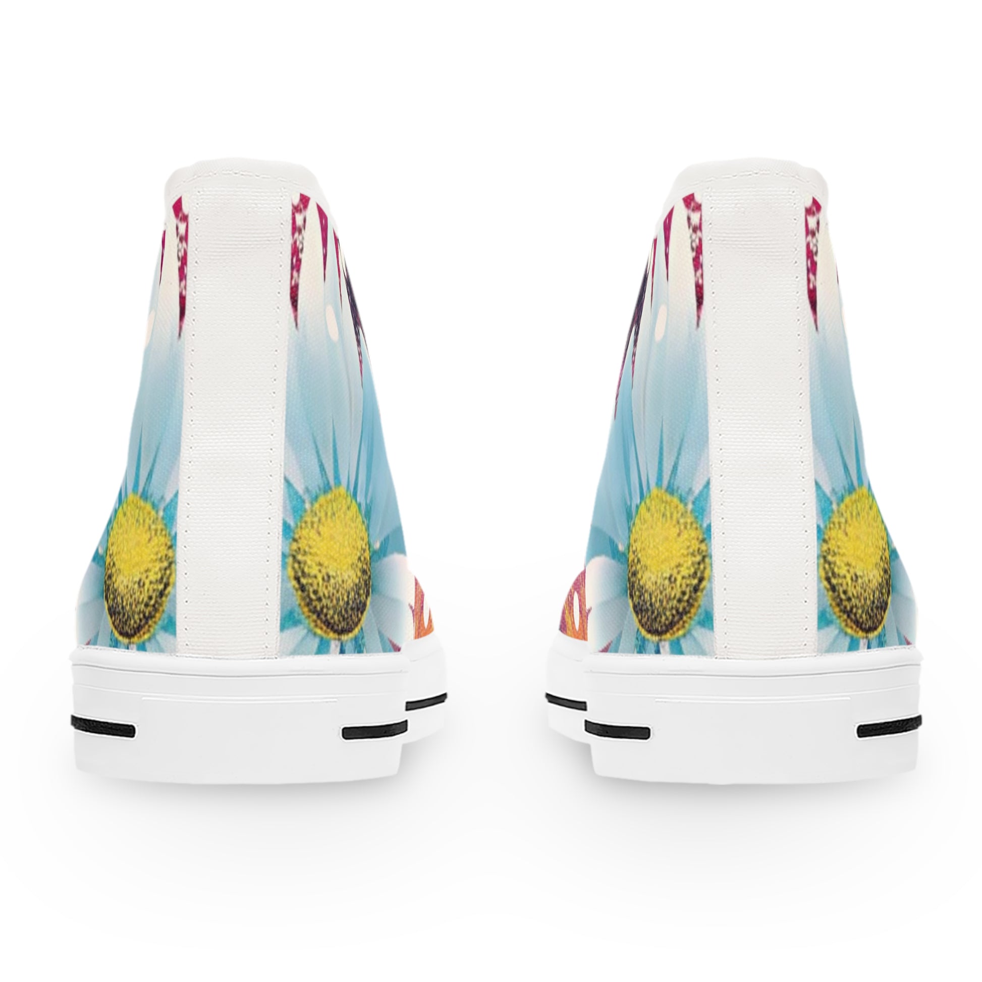 Magical Flower Explosion IV  Multi-Color Women's High Top Sneakers, Artsulli - Art is Long, Life is Short, Shoes, , , , , , , 