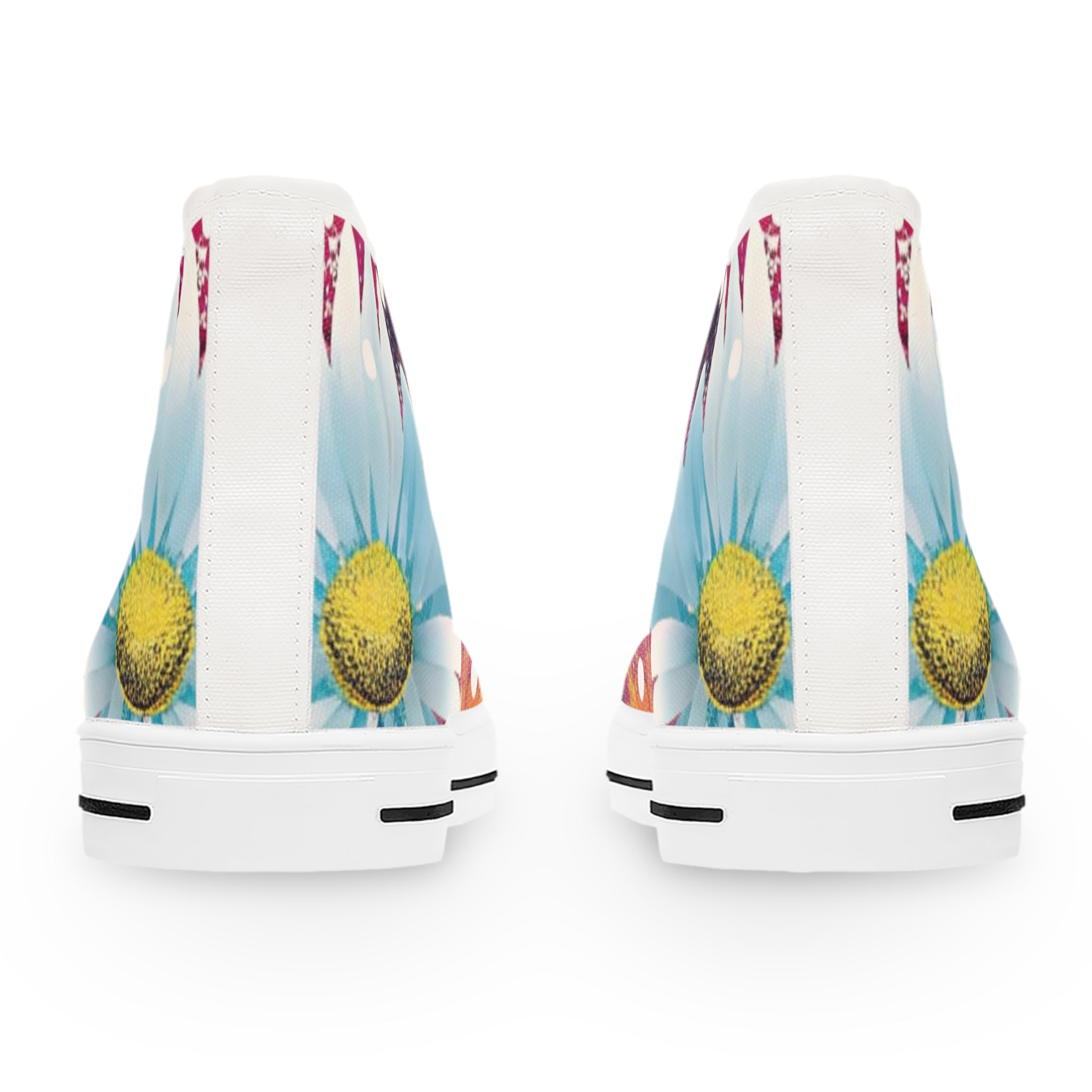 Magical Flower Explosion IV  Multi-Color Women's High Top Sneakers, Artsulli - Art is Long, Life is Short, Shoes, , , , , , , 