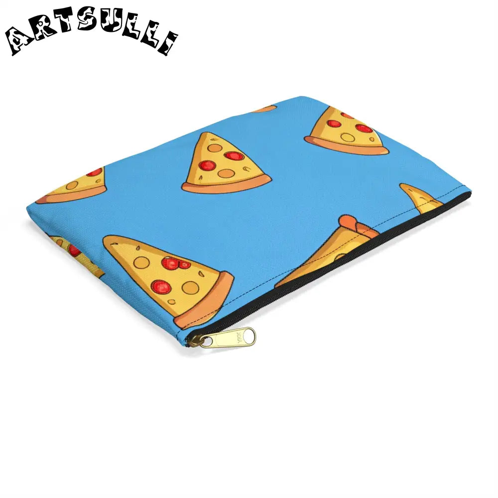 JAKKOUTTHEBXX Blue Pizza Dreamscape Accessory Pouch JAKKOUTTHEBXX