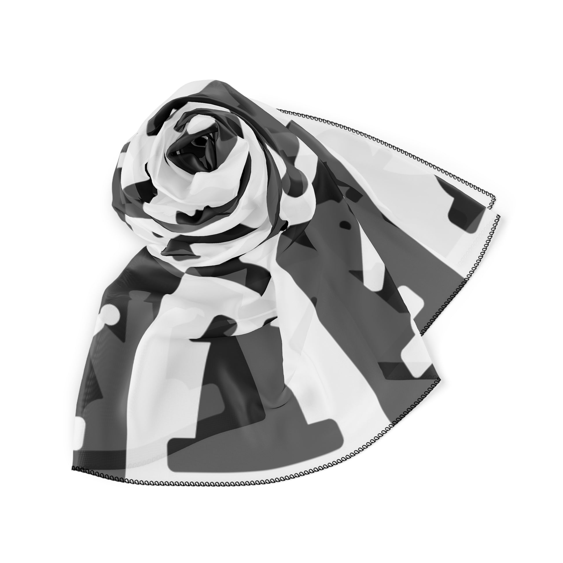 AI Chess Procedural Palace Poly Scarf, Artsulli - Art is Long, Life is Short, Accessories, , , , , , , 