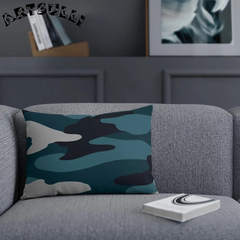 JAKKOUTTHEBXX Blue Camouflage Cushion JAKKOUTTHEBXX Artsulli - Art