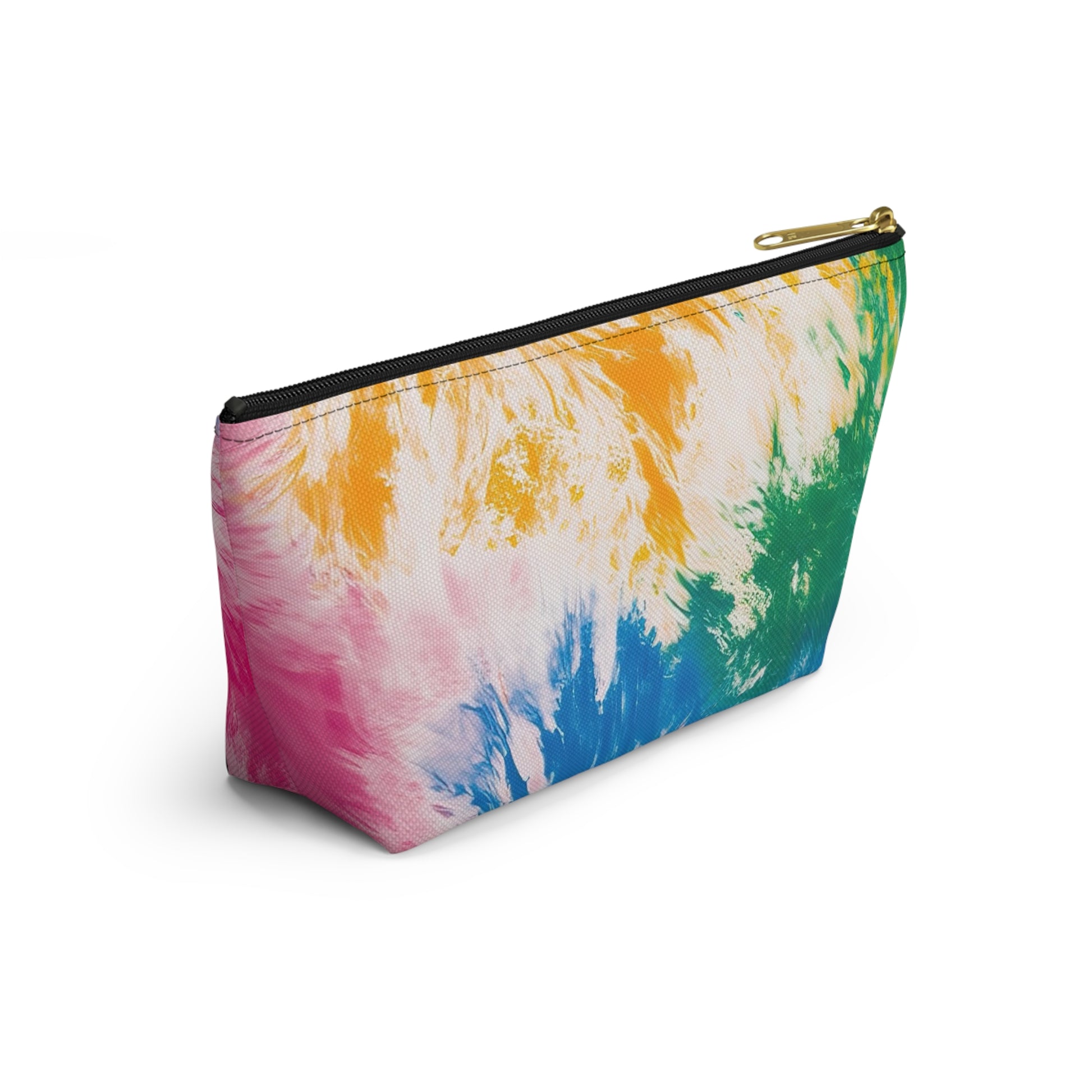 Tie Dye Splash II Accessory Pouch w T-bottom, Artsulli - Art is Long, Life is Short, Bags, , , , , , , 