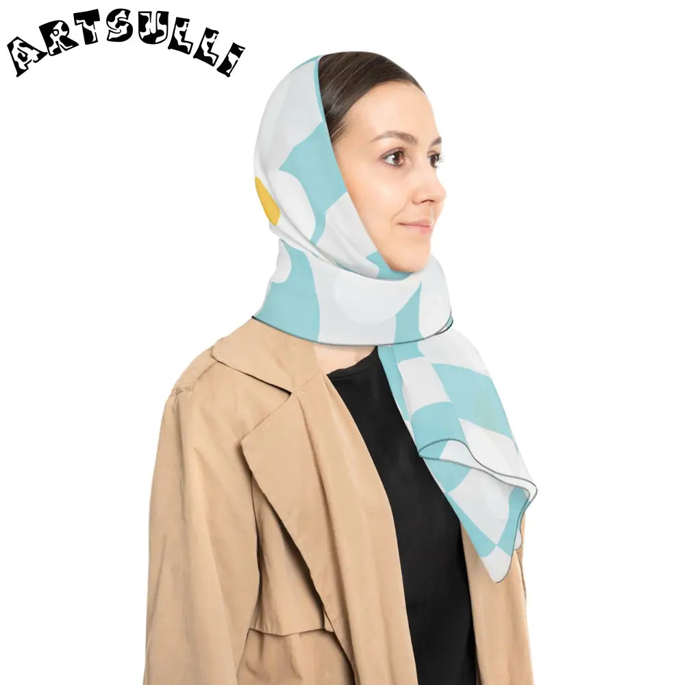 JAKKOUTTHEBXX Trippy Check Garden Poly Scarf JAKKOUTTHEBXX Artsulli