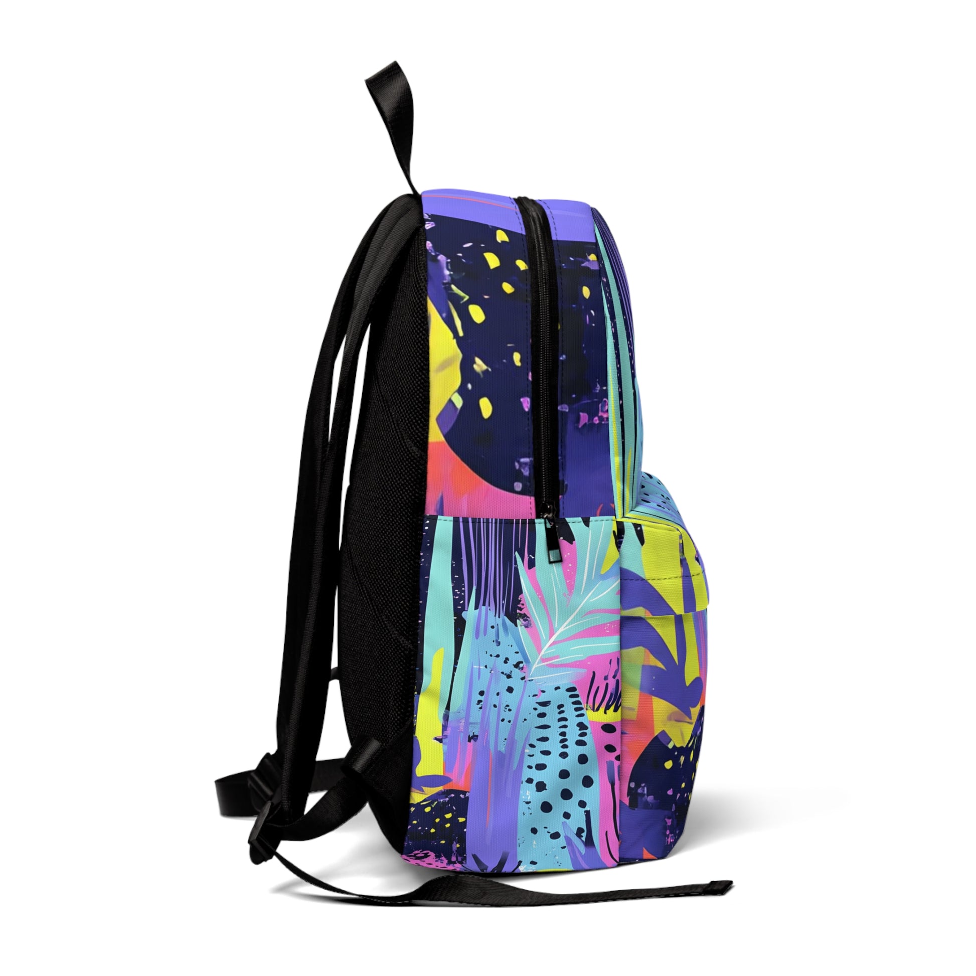 Dark Neon Rainforest Unisex Classic Backpack, Artsulli - Art is Long, Life is Short, Bags, , , , , , , 