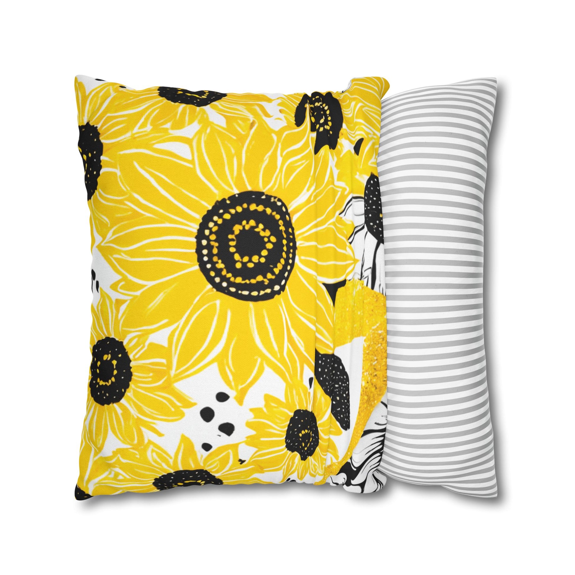 Spun Polyester Square Pillowcase, Artsulli - Art is Long, Life is Short, Home Decor, , , , , , , 