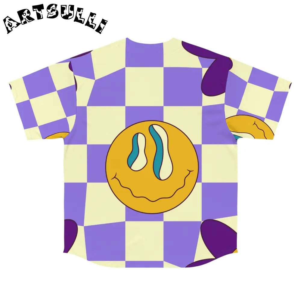 JAKKOUTTHEBXX Trippy Flower Power Motifs Men’s Baseball Jersey (AOP)