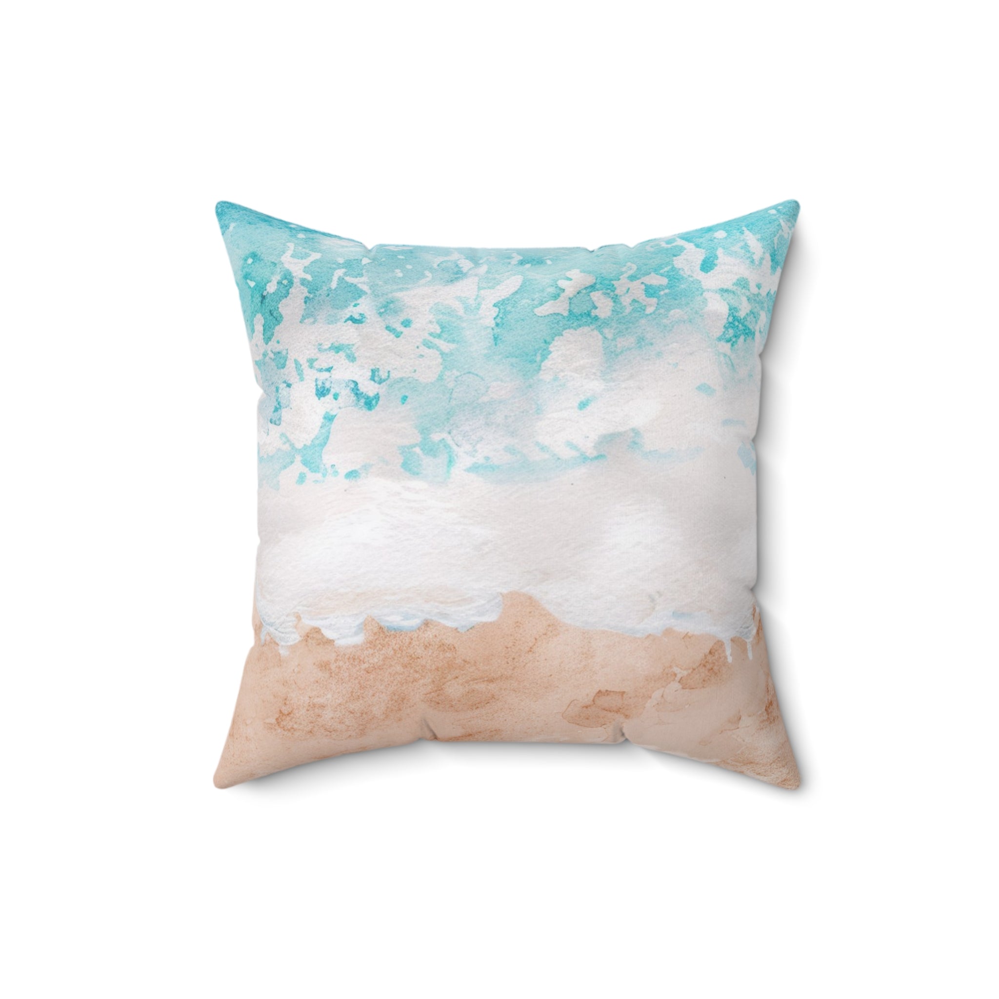 Seashore Spun Polyester Square Pillow, Artsulli - Art is Long, Life is Short, Home Decor, , , , , , , 