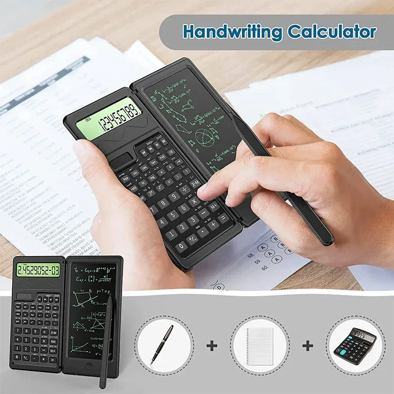 Buy The Best By Artsulli - Art is Long Life Short - VAORLO 2 IN 1 Foldable Scientific Calculators With 6 Inch Writing Tablet Digital