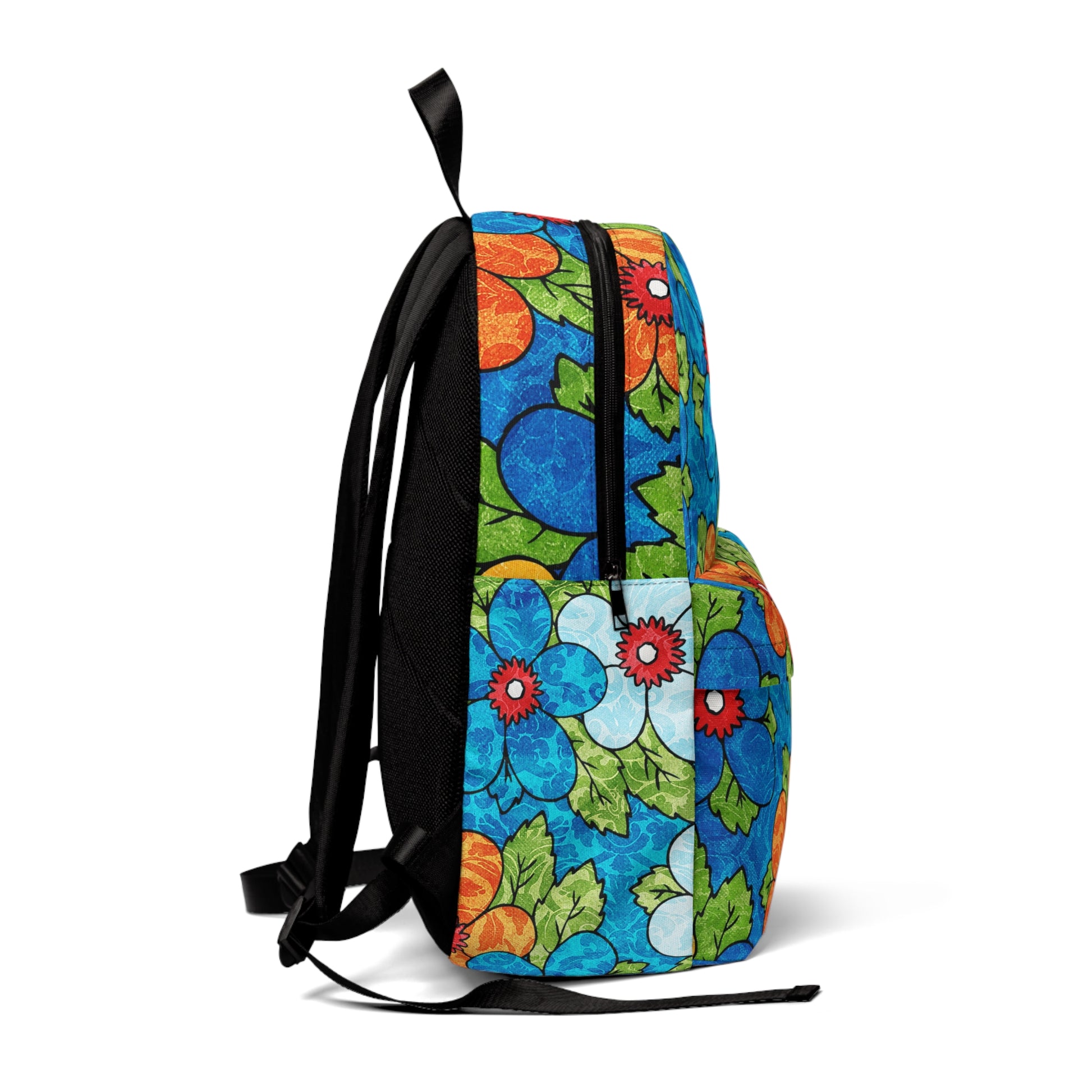 Blue Orange Groovy II Unisex Classic Backpack, Artsulli - Art is Long, Life is Short, Bags, , , , , , , 