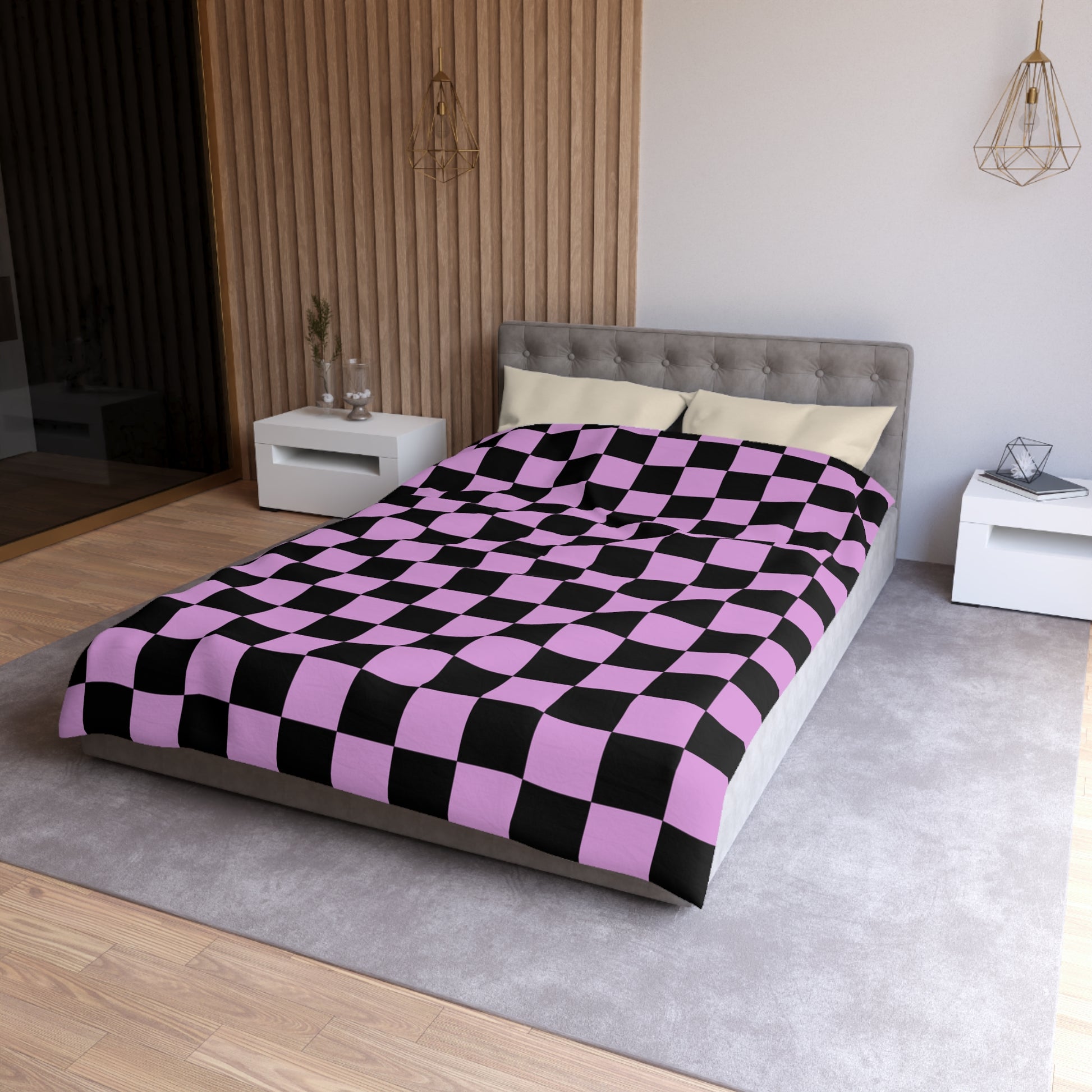 Pixel Punk Vision Microfiber Duvet Cover, Artsulli - Art is Long, Life is Short, Home Decor, , , , , , , 