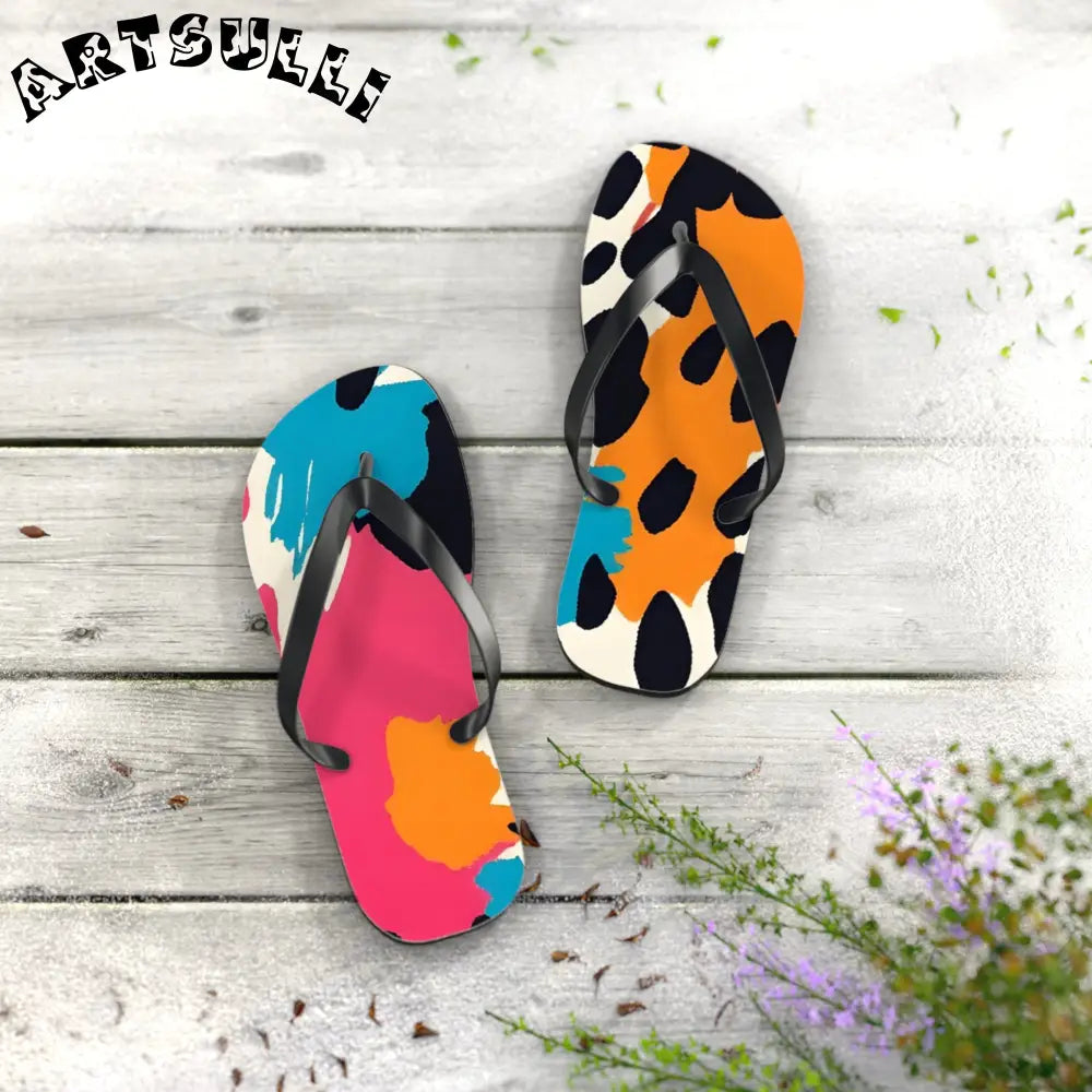 JAKKOUTTHEBXX Wild Brush Strokes x Animal Print Multi-Color Flip