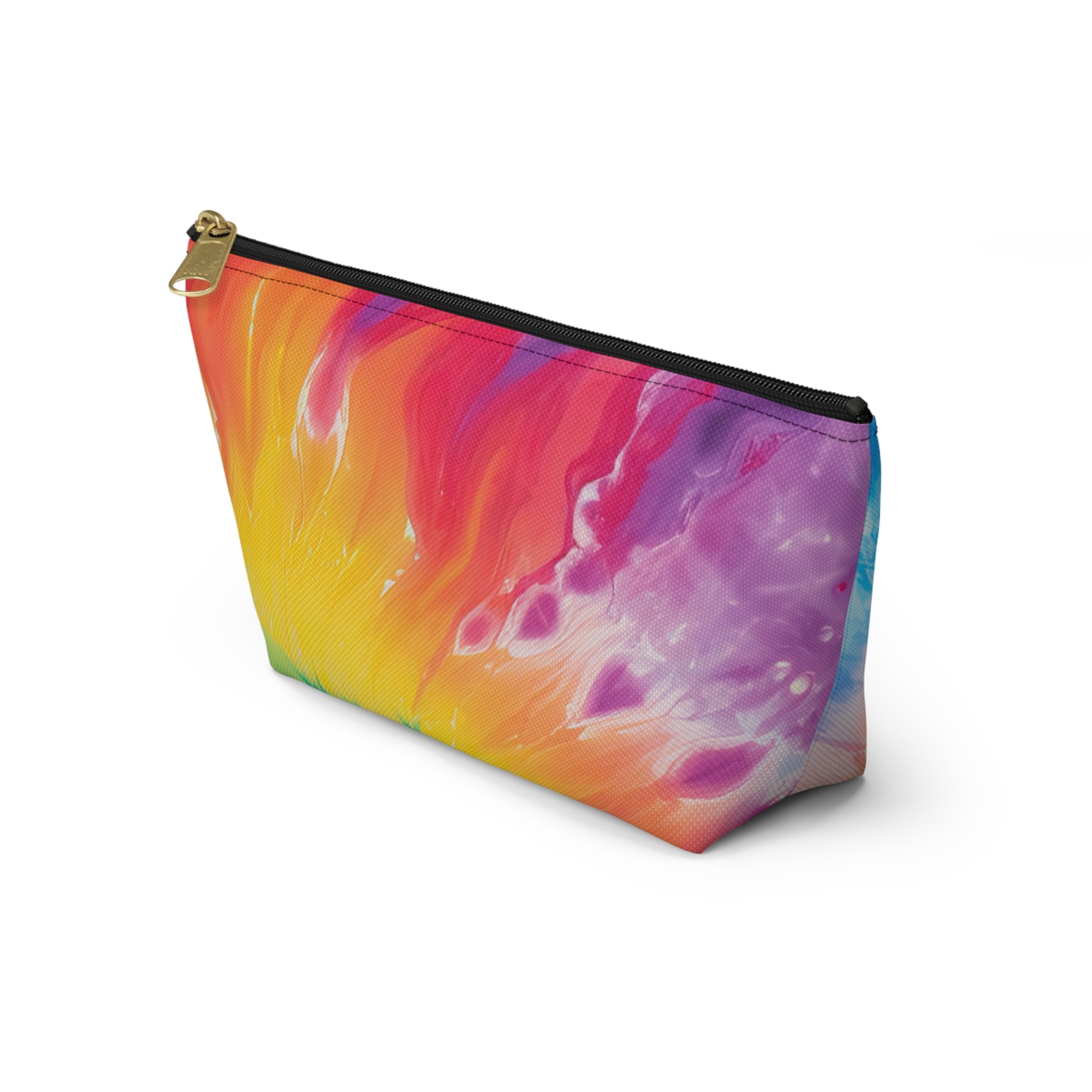 Tie Dye Accessory Pouch w T-bottom, Artsulli - Art is Long, Life is Short, Bags, , , , , , , 